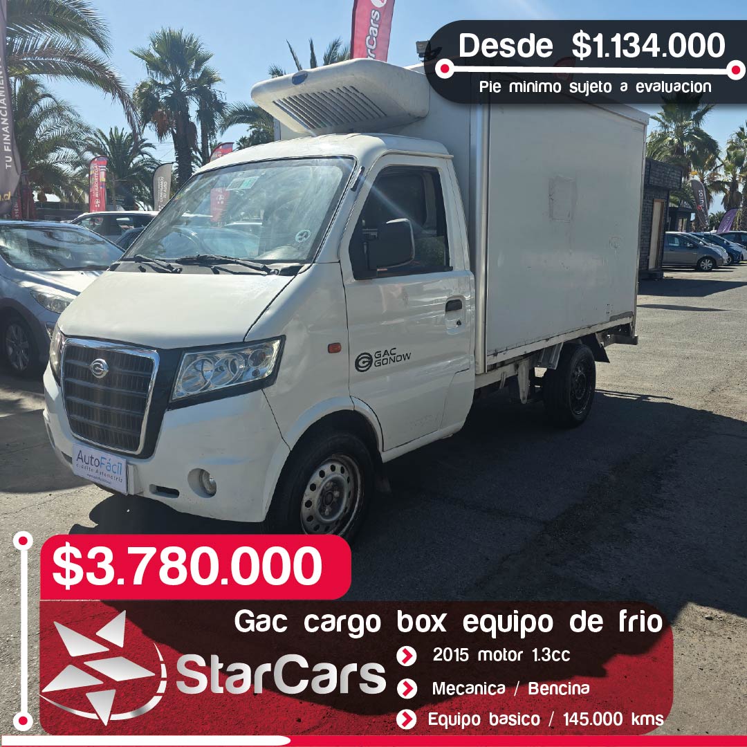 GAC WAY CARGO BOX 1.3 Año 2015 1.3cc