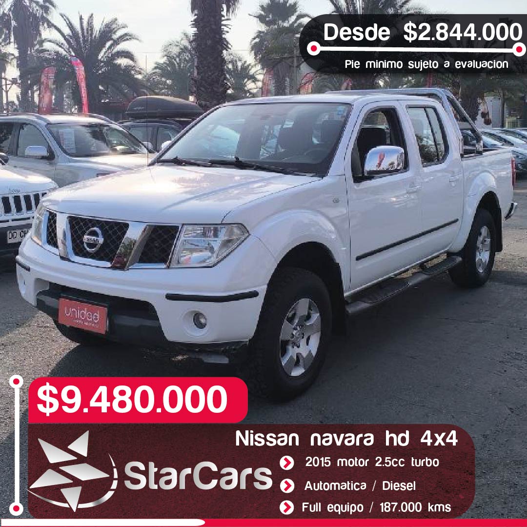 NISSAN  NAVARA AUTOMATICA 4X4 DIESEL  2015 2.5CC