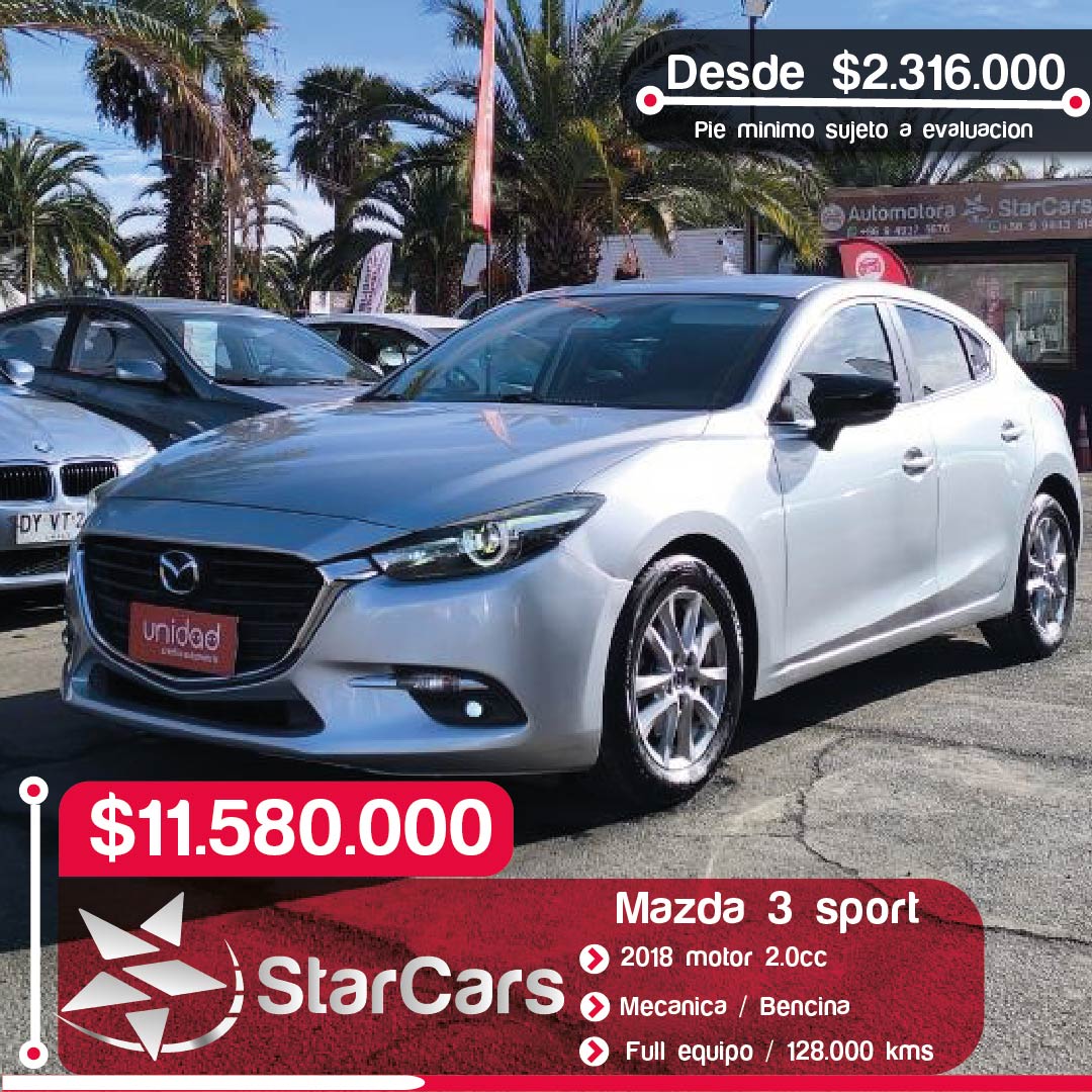 MAZDA  3 SPORT  2018 2.0CC