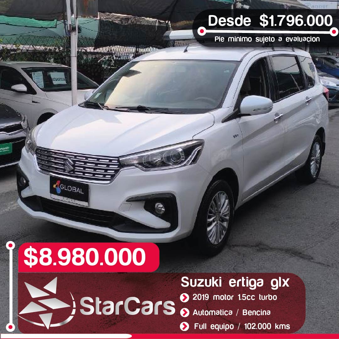 SUZUKI  ERTIGA GLX AUTOMATICA  2019 1.5CC