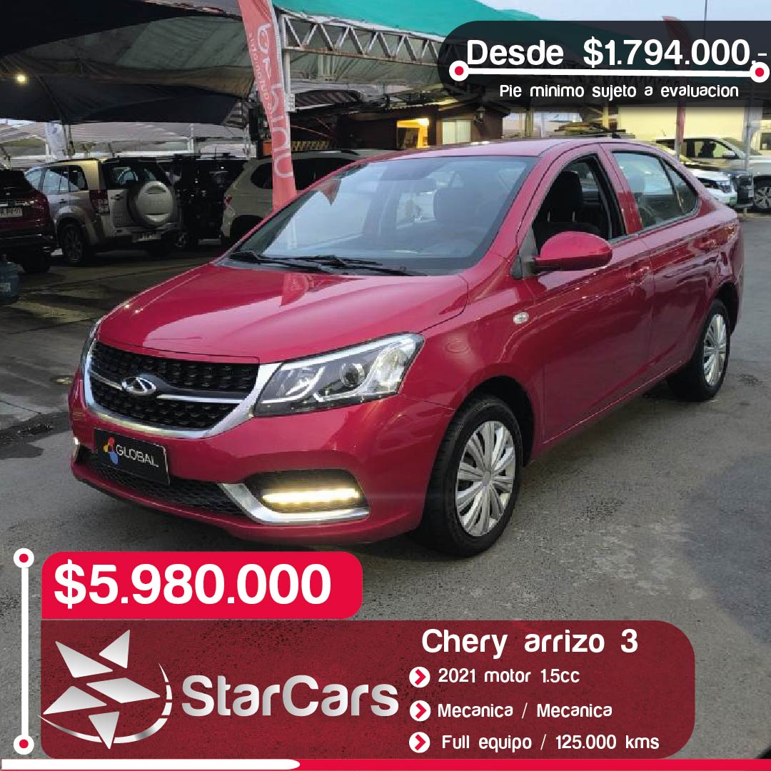 CHERY ARRIZO 3 GL 2021 1.5CC