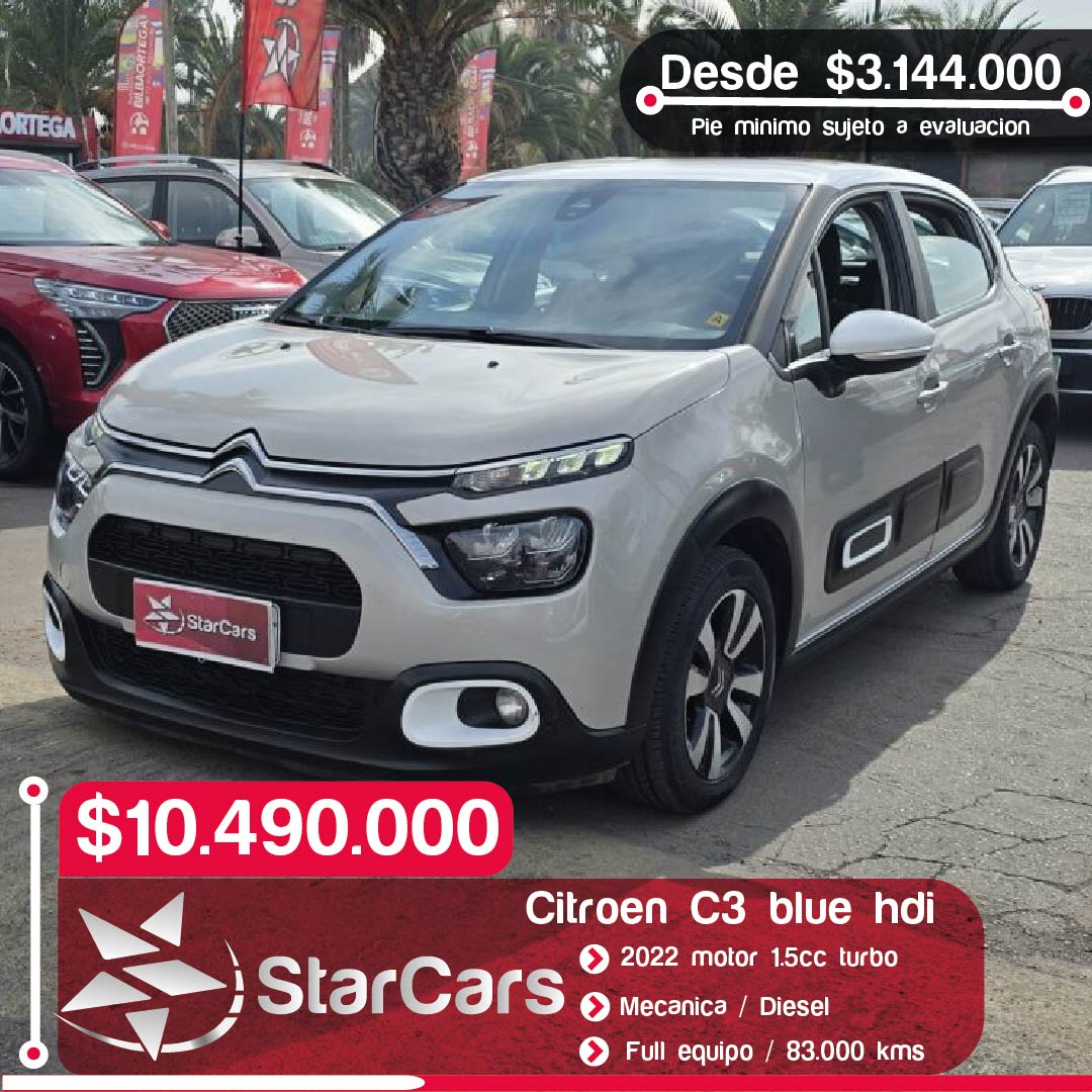 CITROEN C3 BLUE HDI 2022 1.5CC