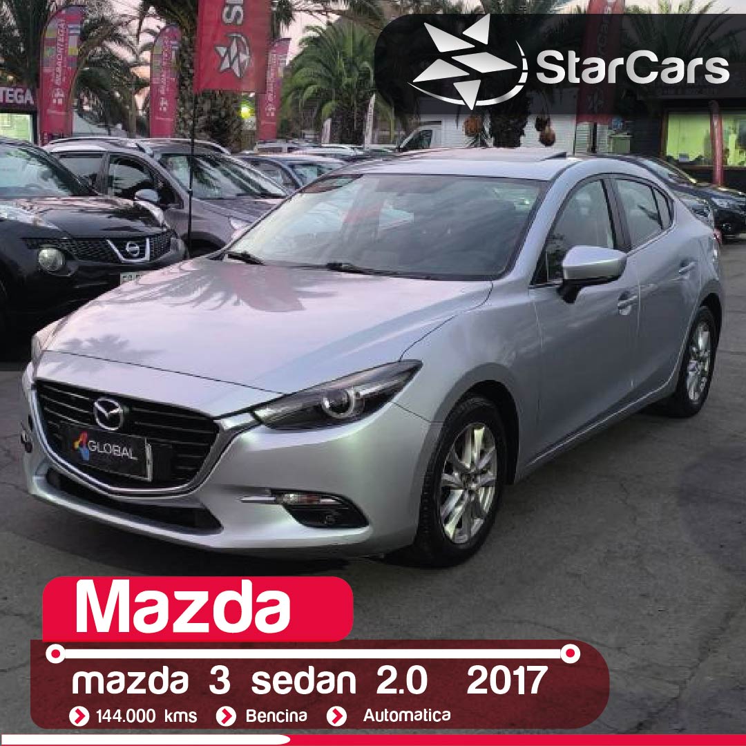 MAZDA  3 SEDAN AUTOMATICA  2017 2.0CC