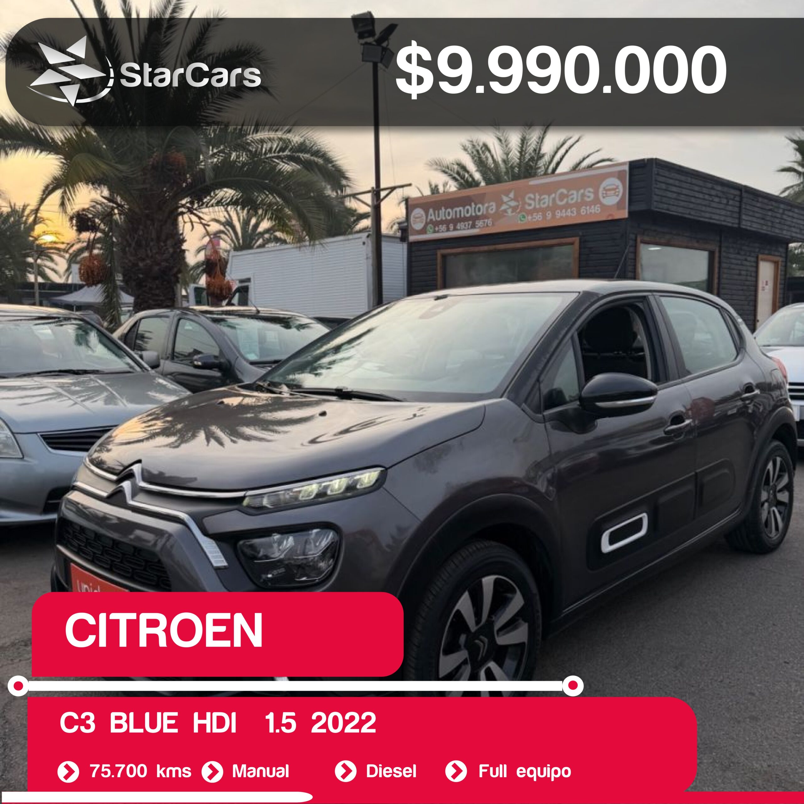 CITROEN  C3 BLUE HDI  2022 1.5CC