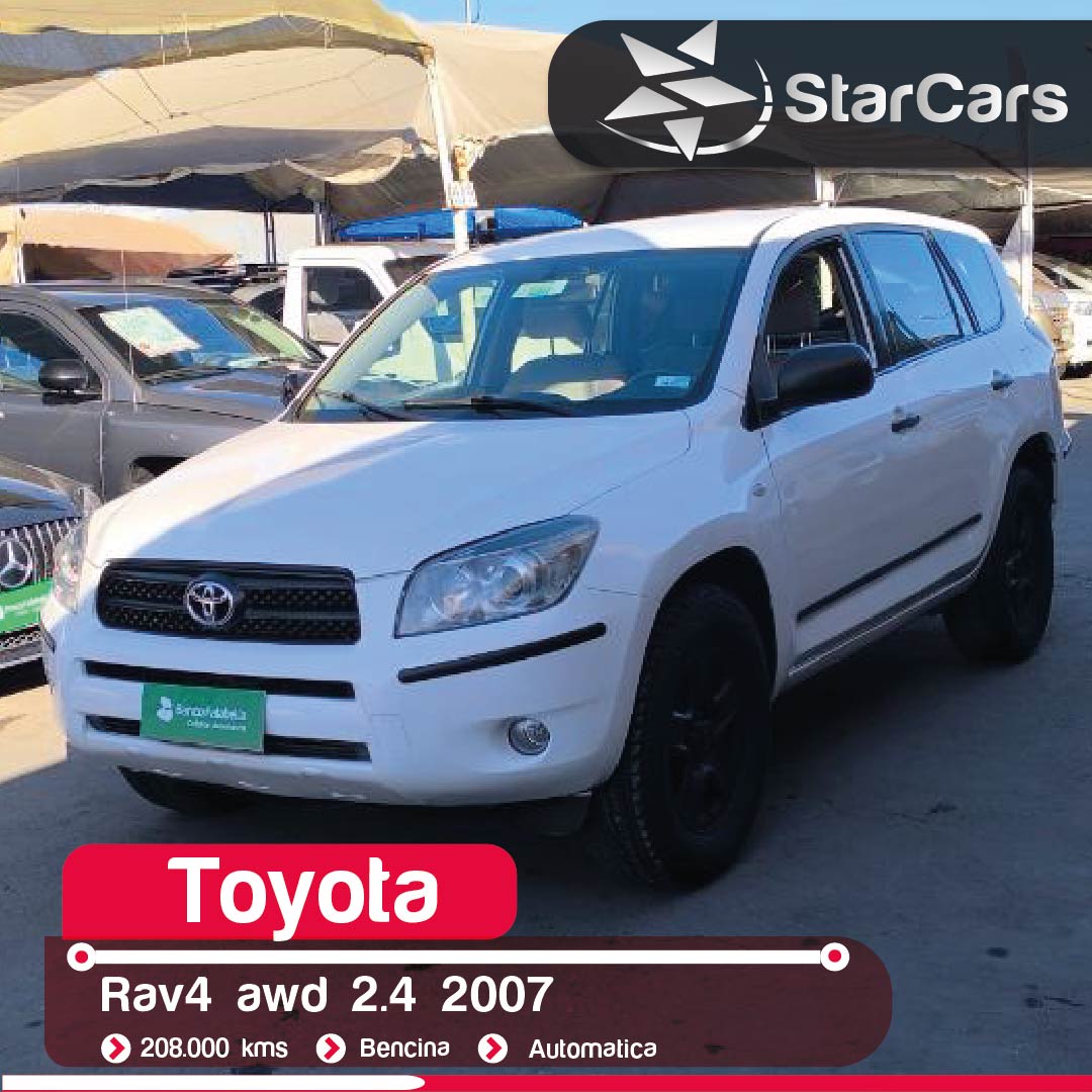 TOYOTA  RAV4 AWD  AUTOMATICA  2007 2.4CC
