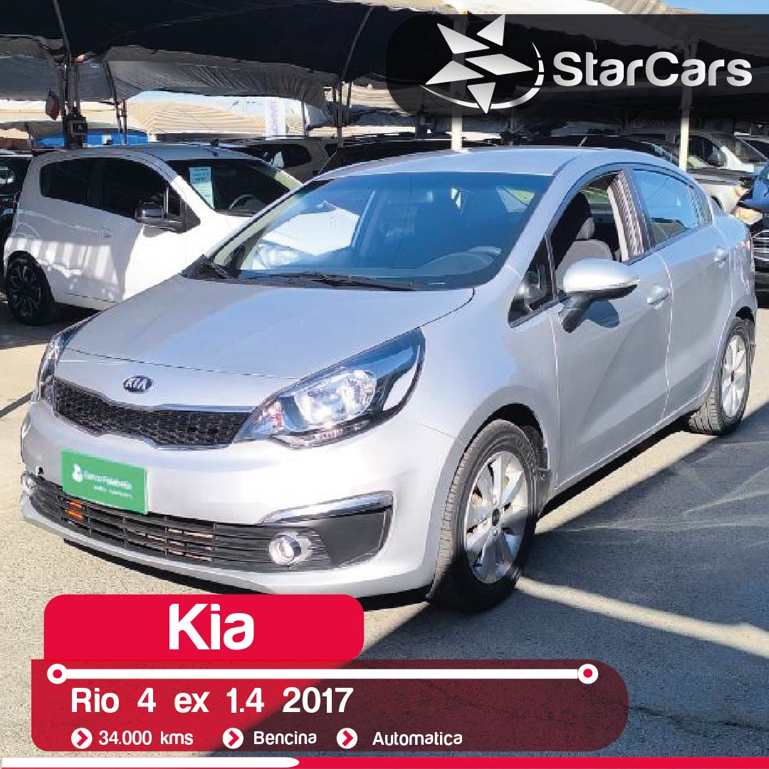KIA  RIO 4 AUTOMATICA  2017 1.4CC