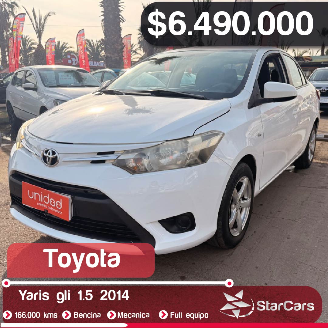 TOYOTA  YARIS GLI  2014 1.5CC