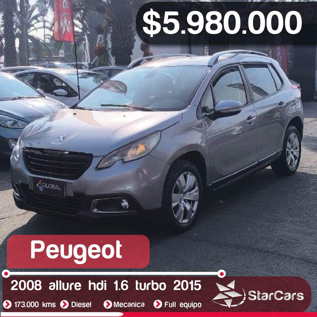 PEUGEOT  2008 HDI 2015 1.6CC