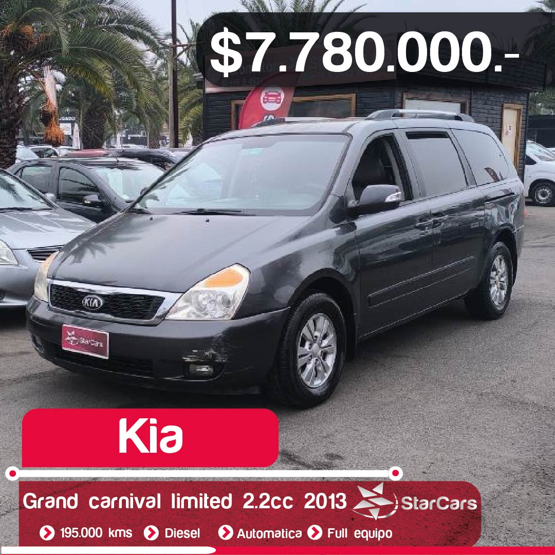 KIA GRAND CARNIVAL LIMITED AUTOMATICA DIESEL  2013 2.2CC