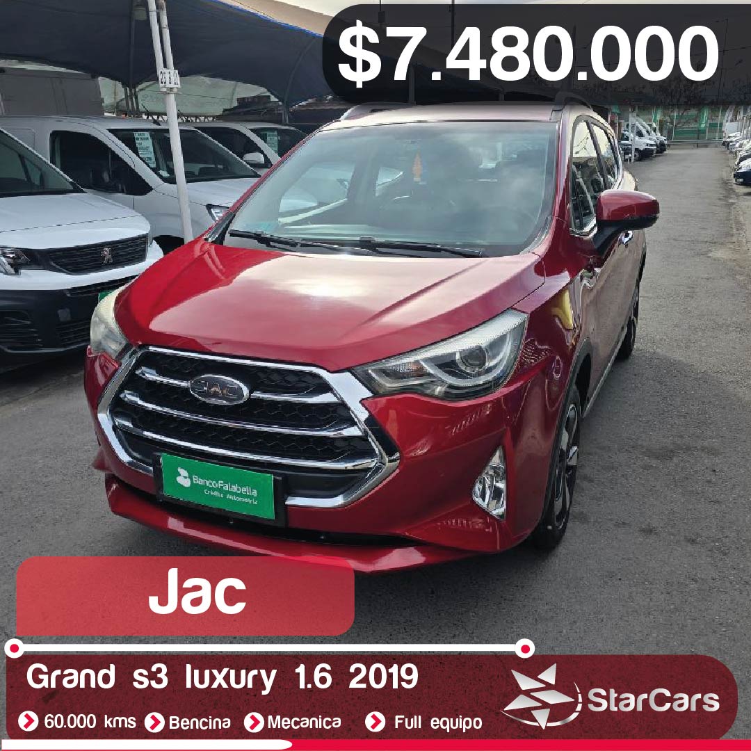 JAC GRAND S3 LUXURY 2019 1.6CC