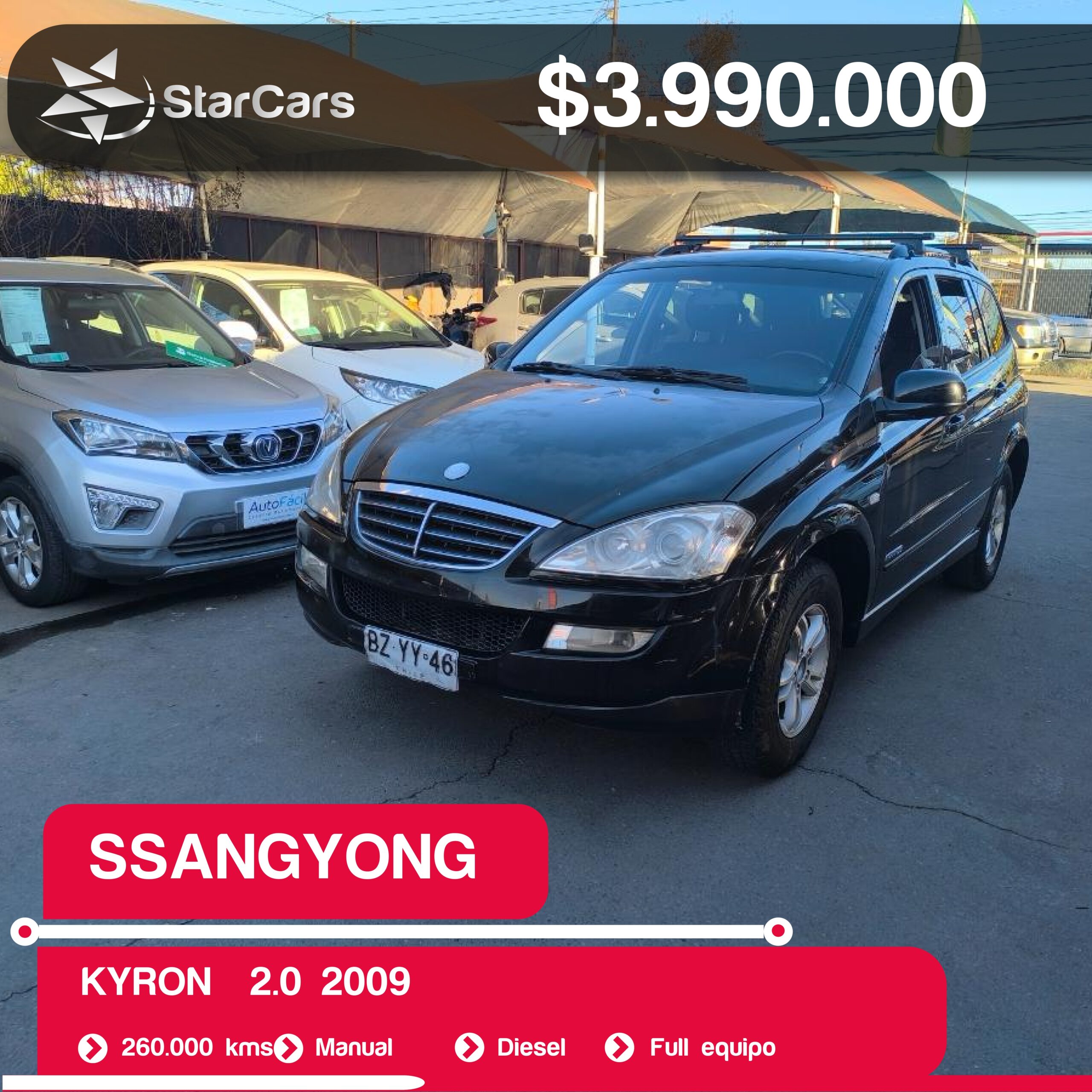 SSANGYONG  KYRON  2009 2.0CC