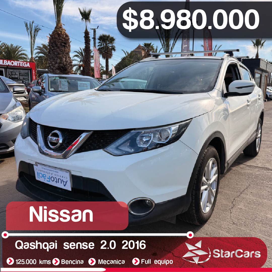 NISSAN QASHQAI SENSE 2016 2.0CC