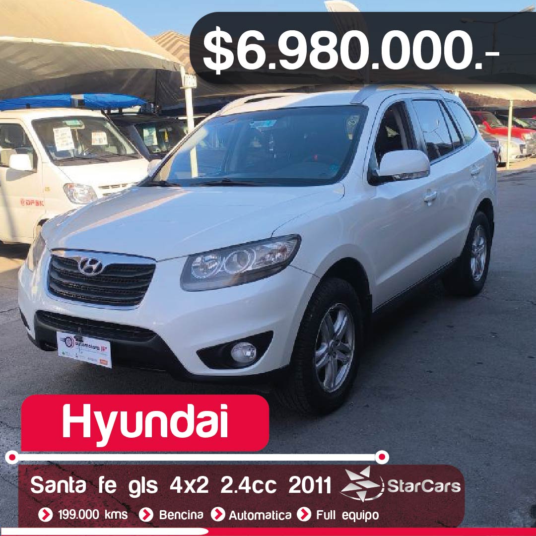 HYUNDAI  SANTA FE 4X2 GLS AUTOMATICA  2011 2.4CC