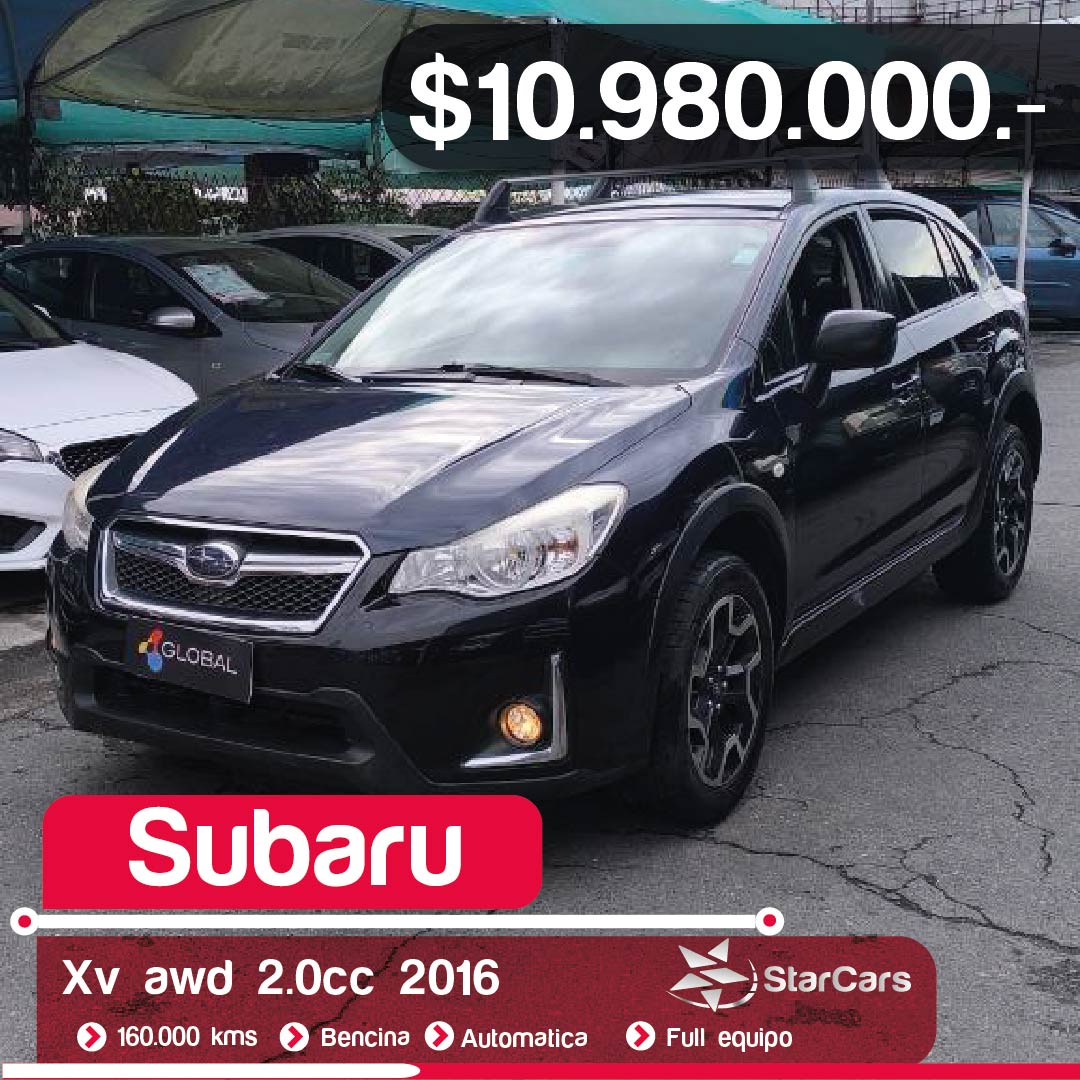 SUBARU  XV AWD AUTOMATICA  2016 2.0CC