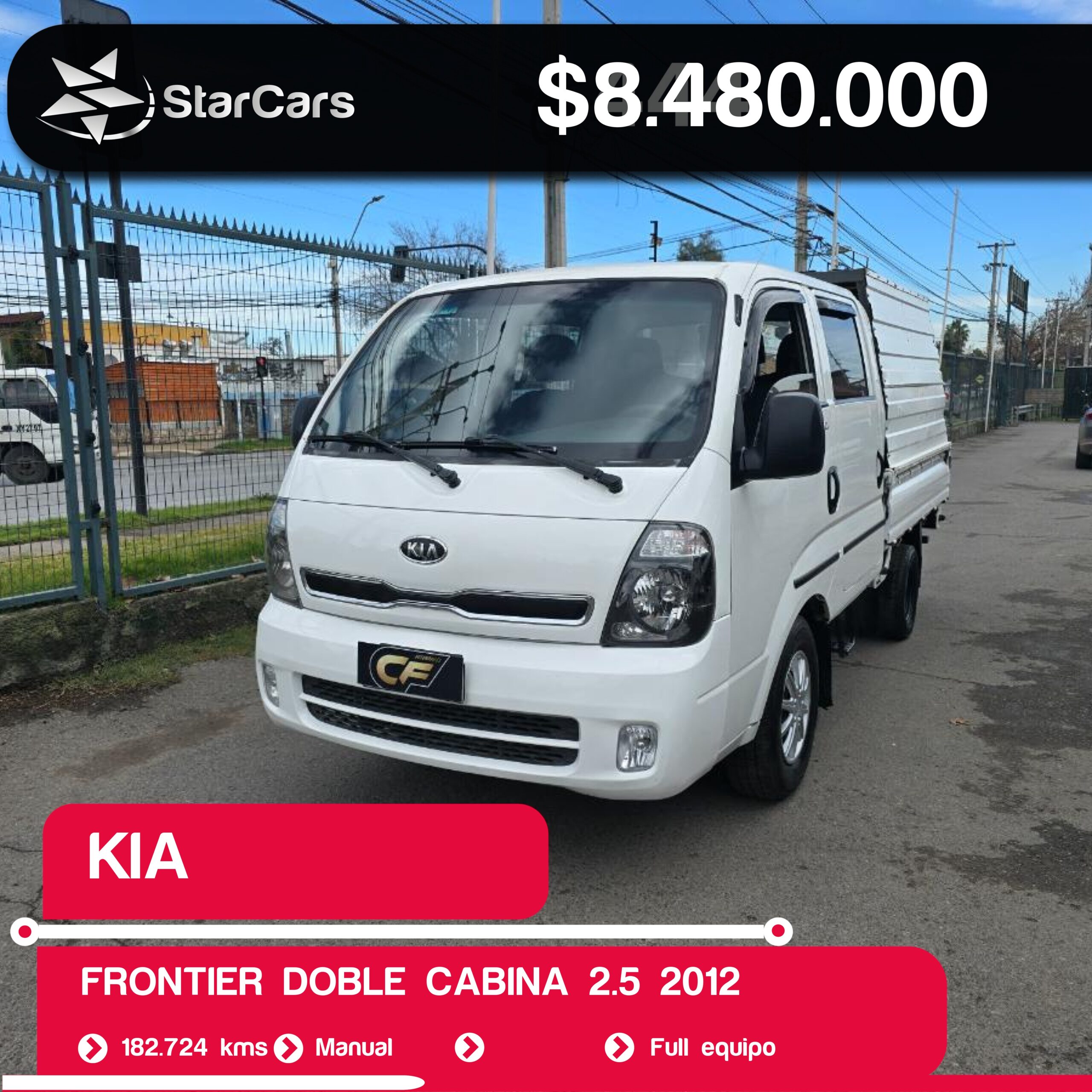 KIA  FRONTIER DOBLE CABINA 2012 2.5CC
