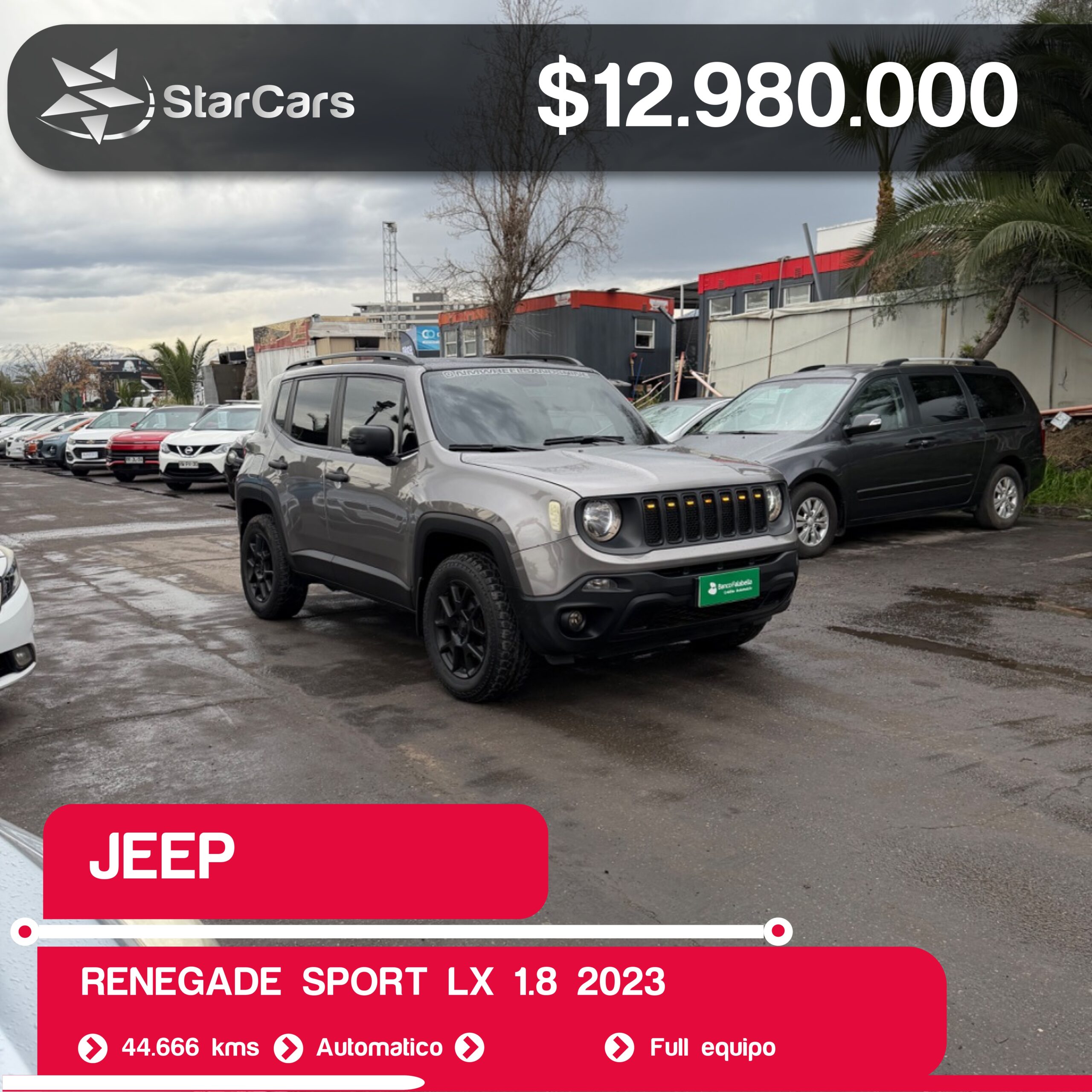 JEEP RENEGADE SPORT LX 2023 1.8CC