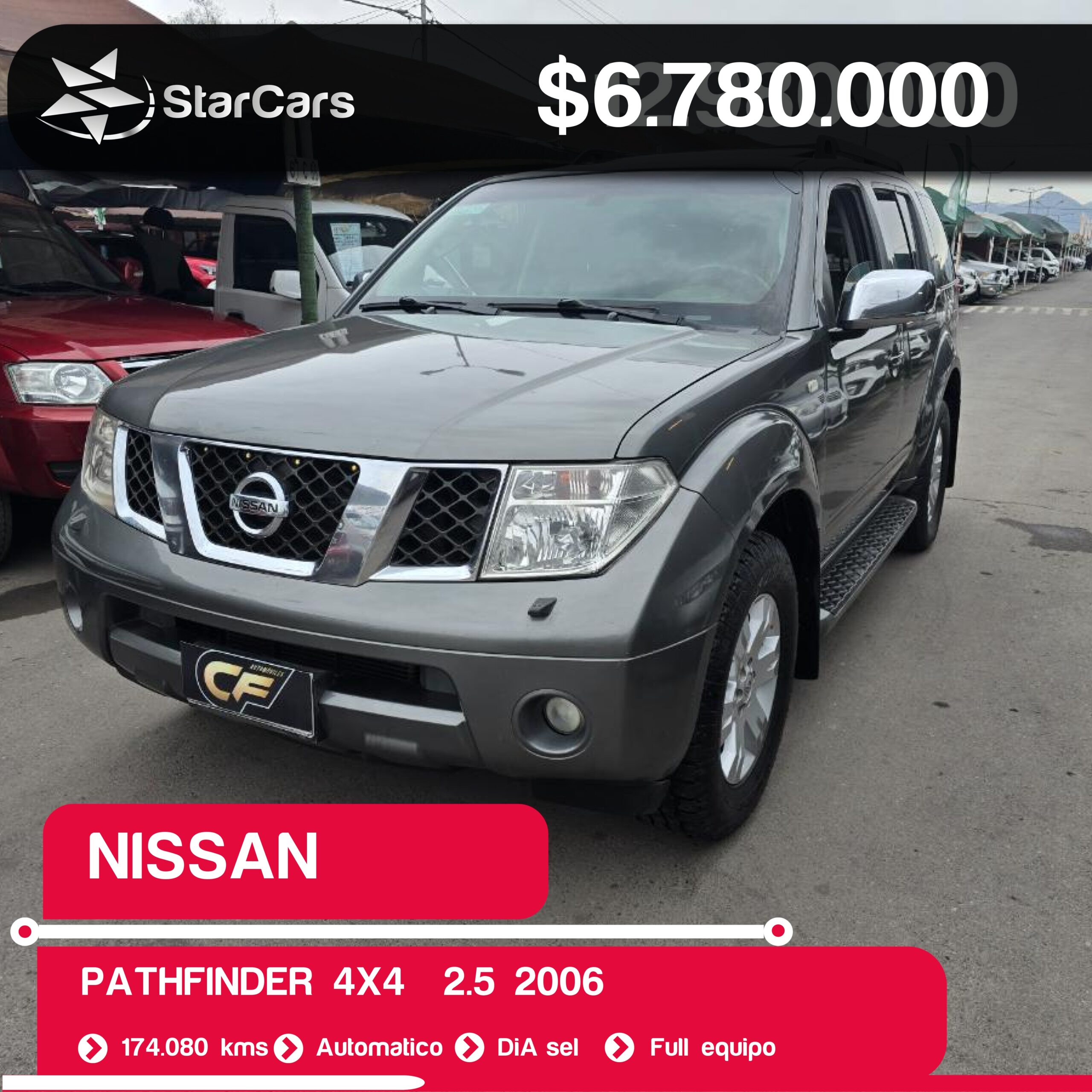 NISSAN PATHFINDER 4X4  2006 2.5CC