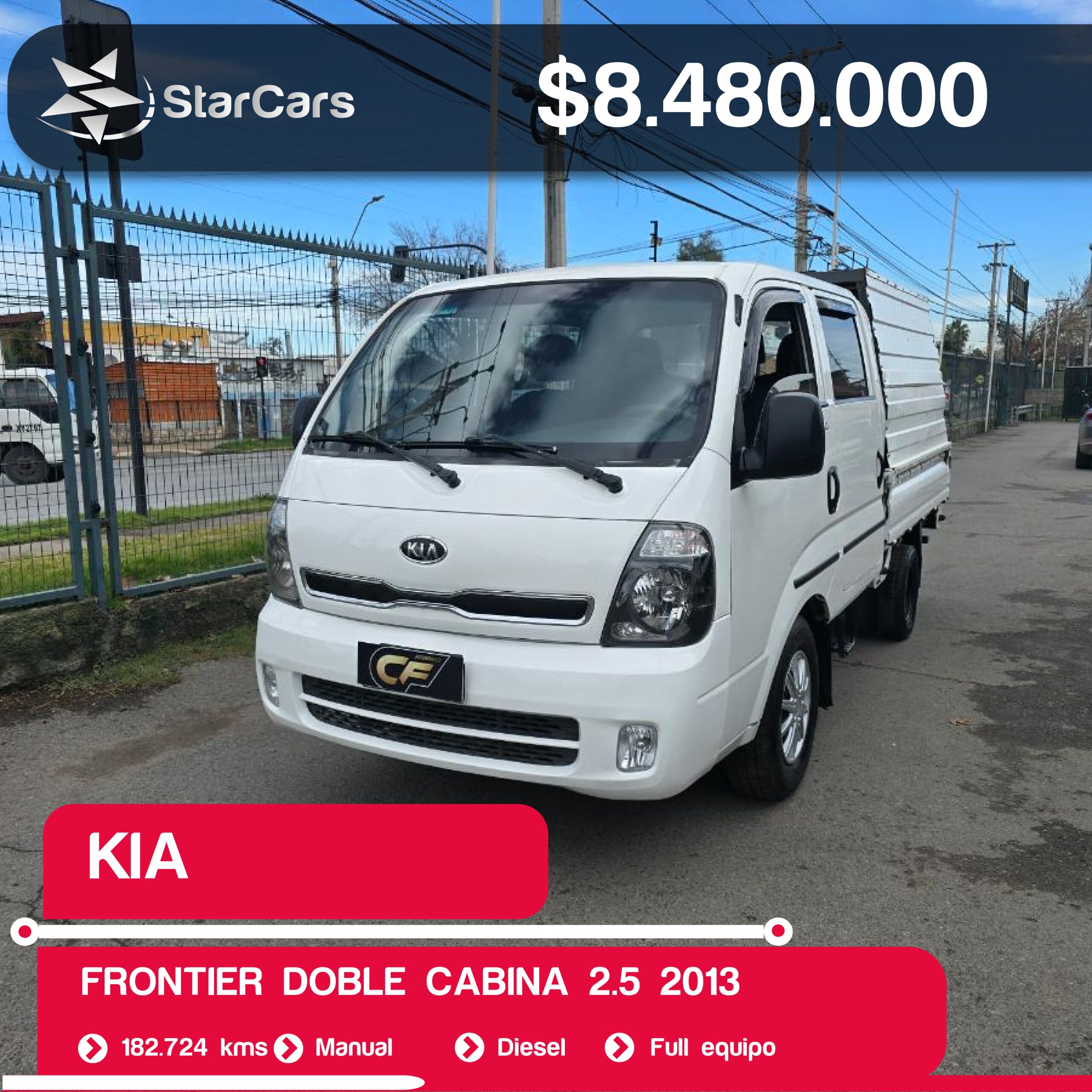 KIA  FRONTIER DOBLE CABINA 2013 2.5CC