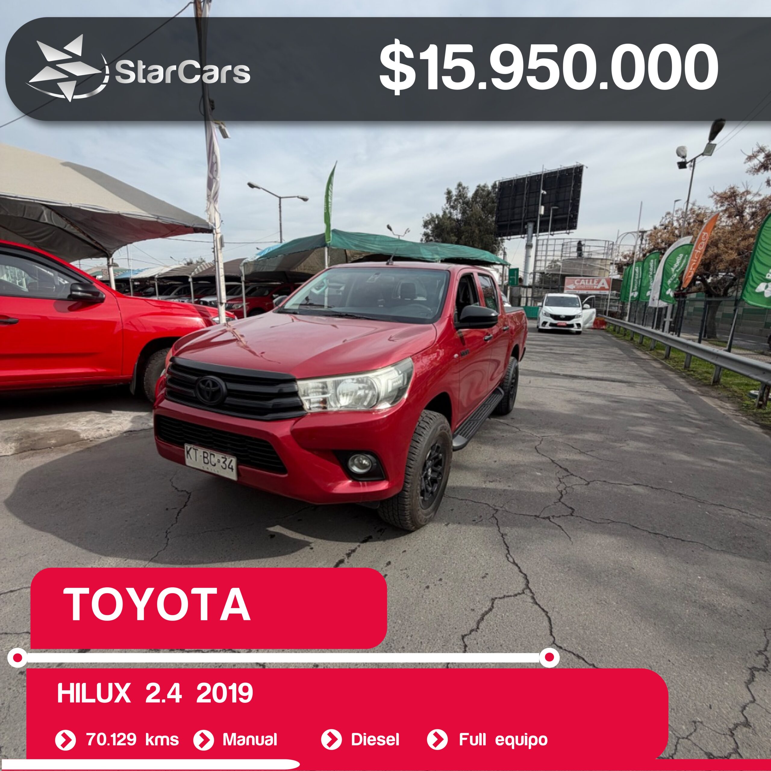 TOYOTA  HILUX 2019 2.4CC