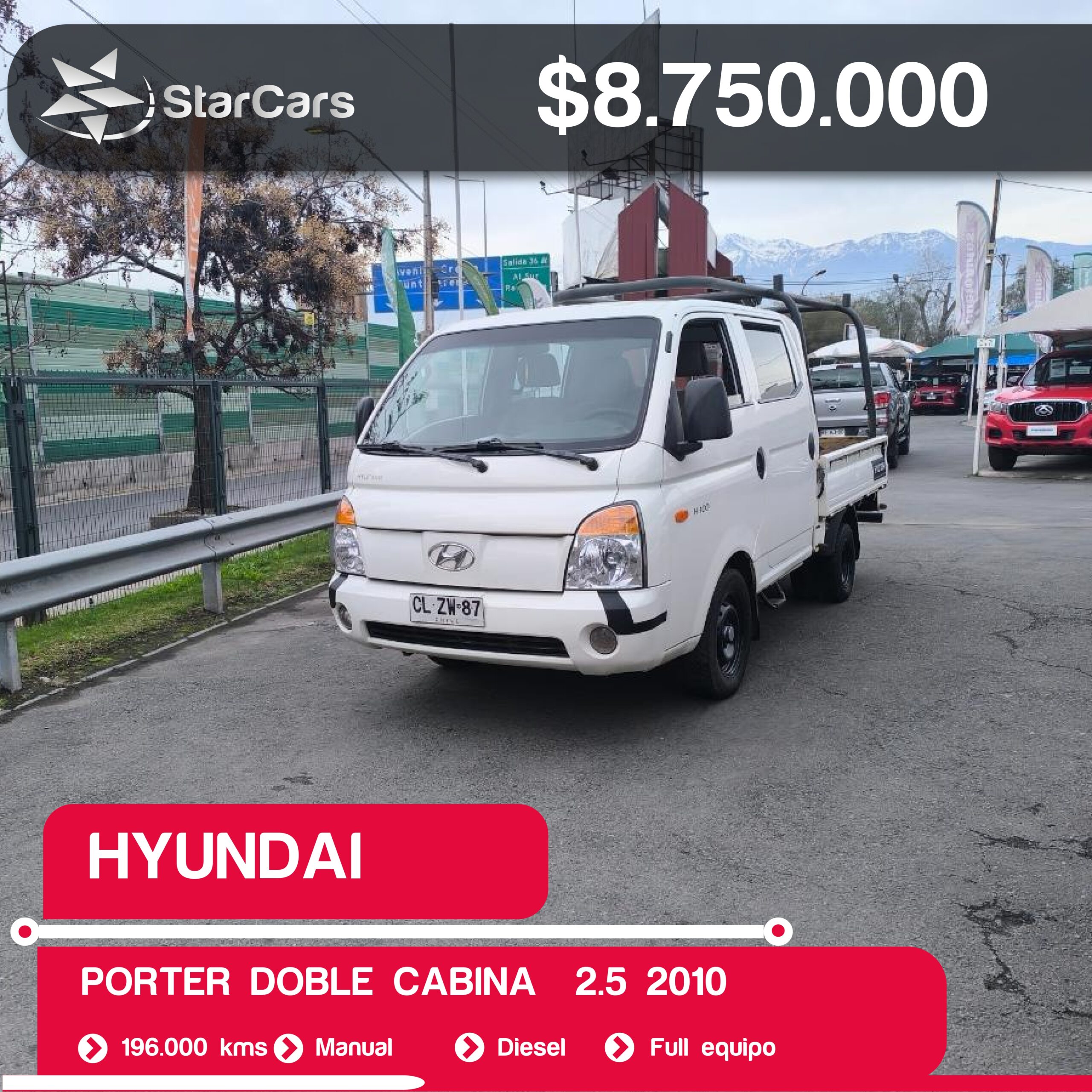 HYUNDAI  PORTER DOBLE CABINA  2010 2.5CC