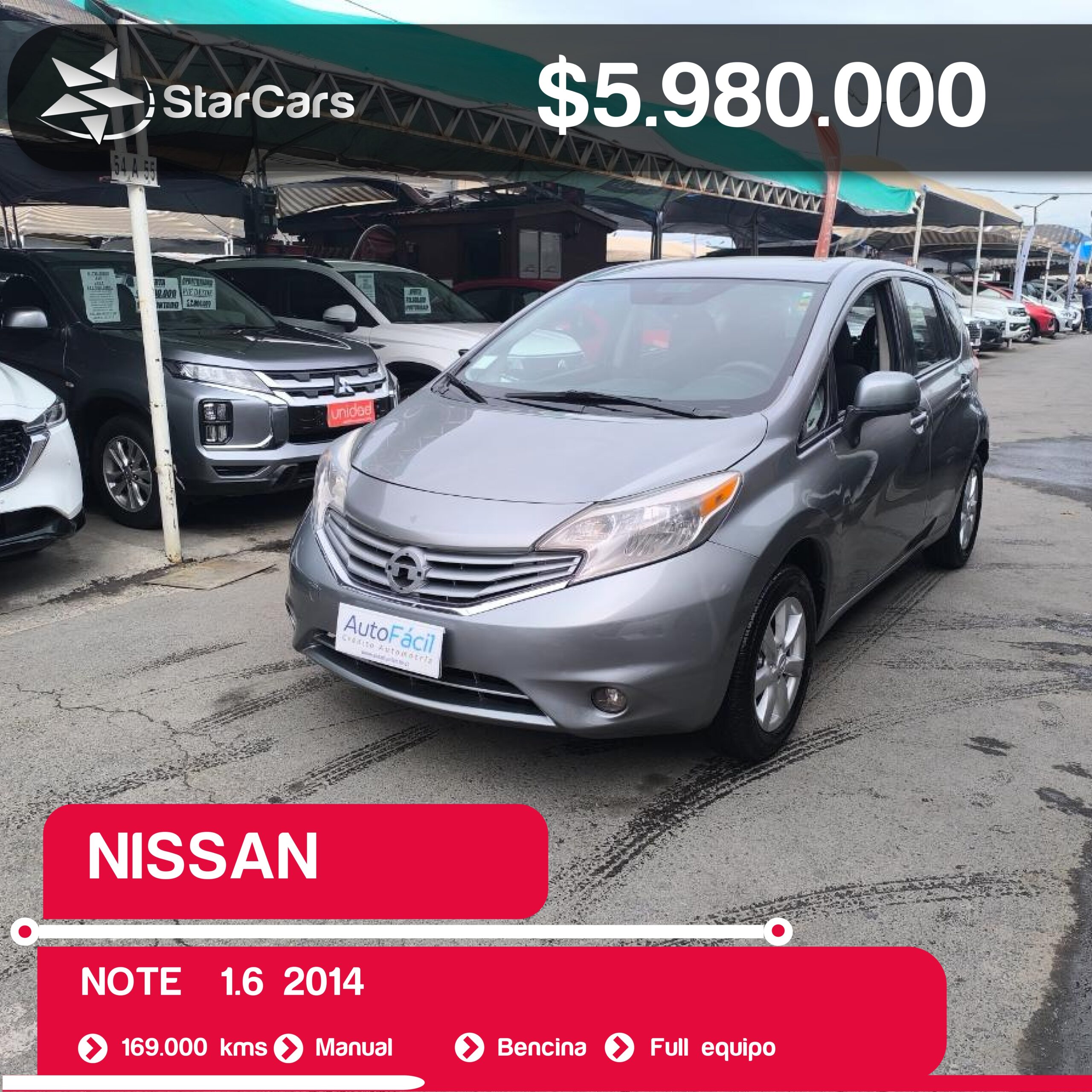 NISSAN  NOTE  2014 1.6CC