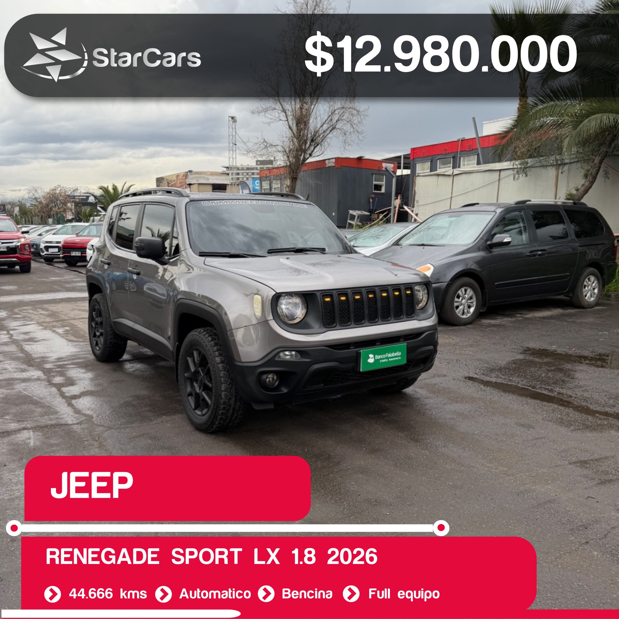 JEEP RENEGADE SPORT LX 2026 1.8CC