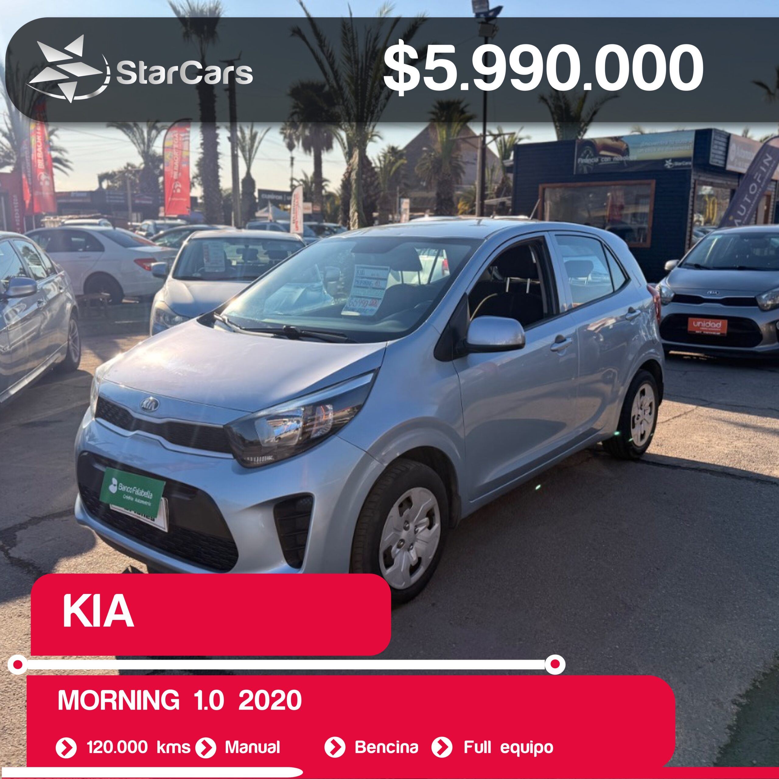 KIA MORNING 2020 1.0CC