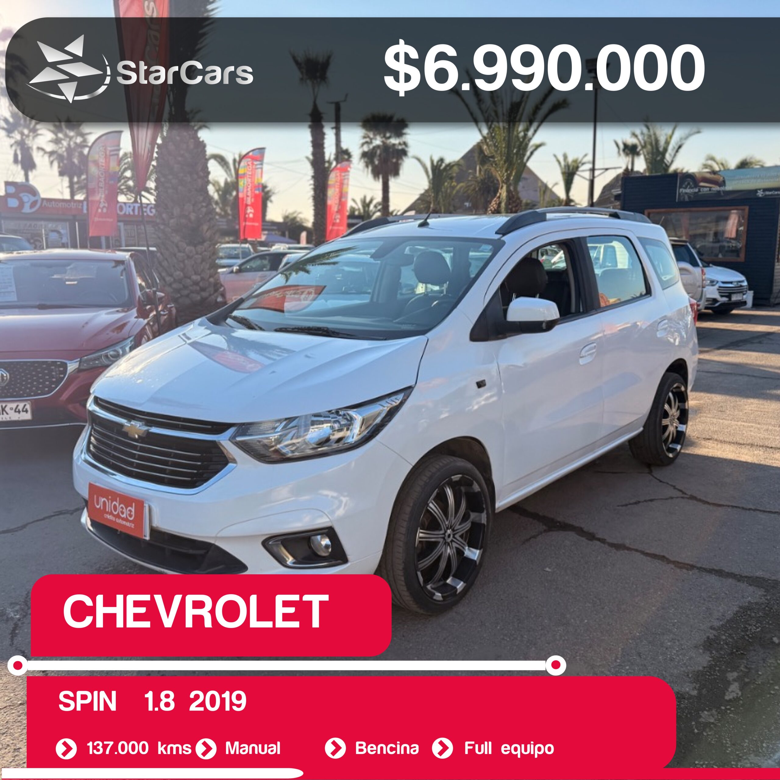 CHEVROLET SPIN  2019 1.8CC