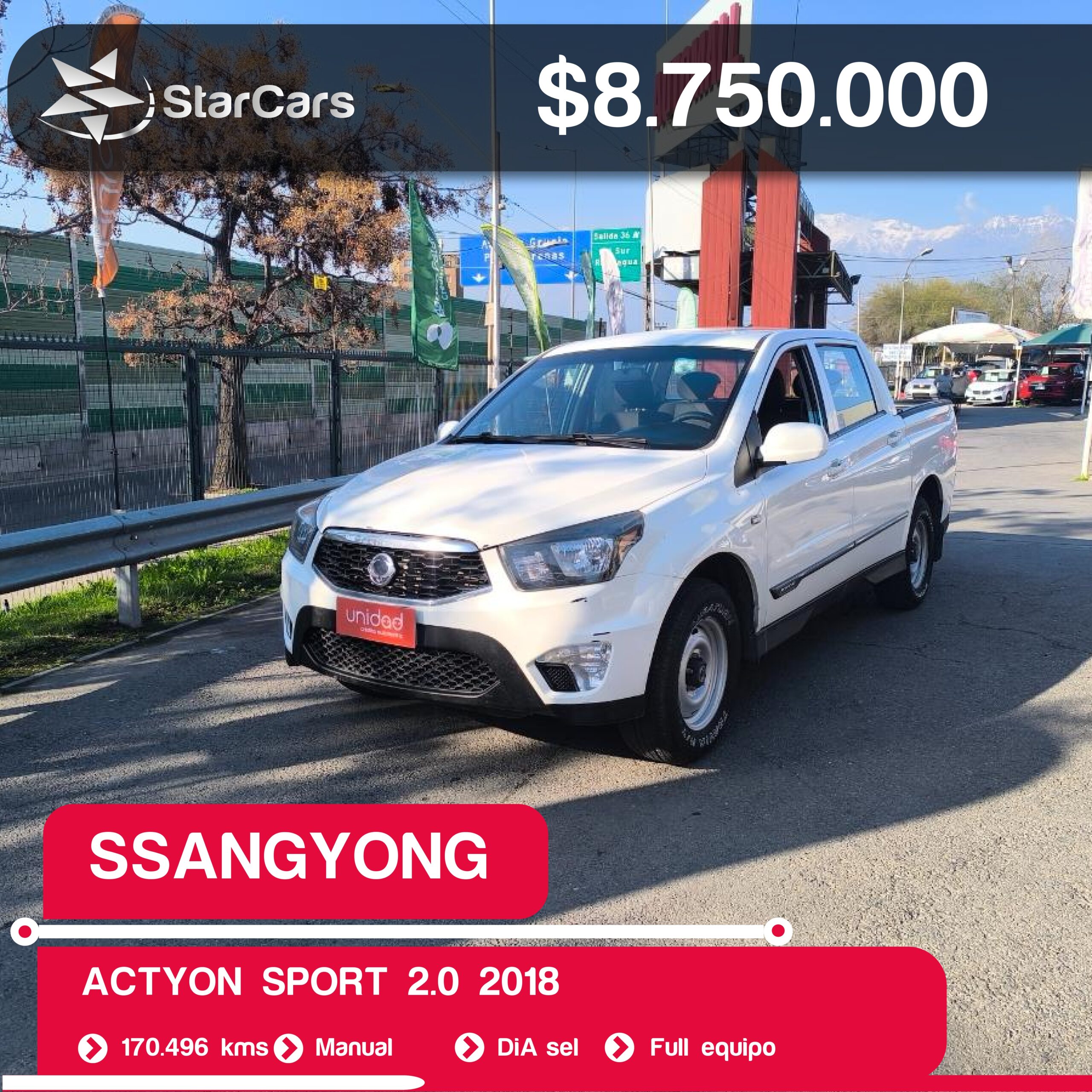 SSANGYONG ACTYON SPORT 2018 2.0CC