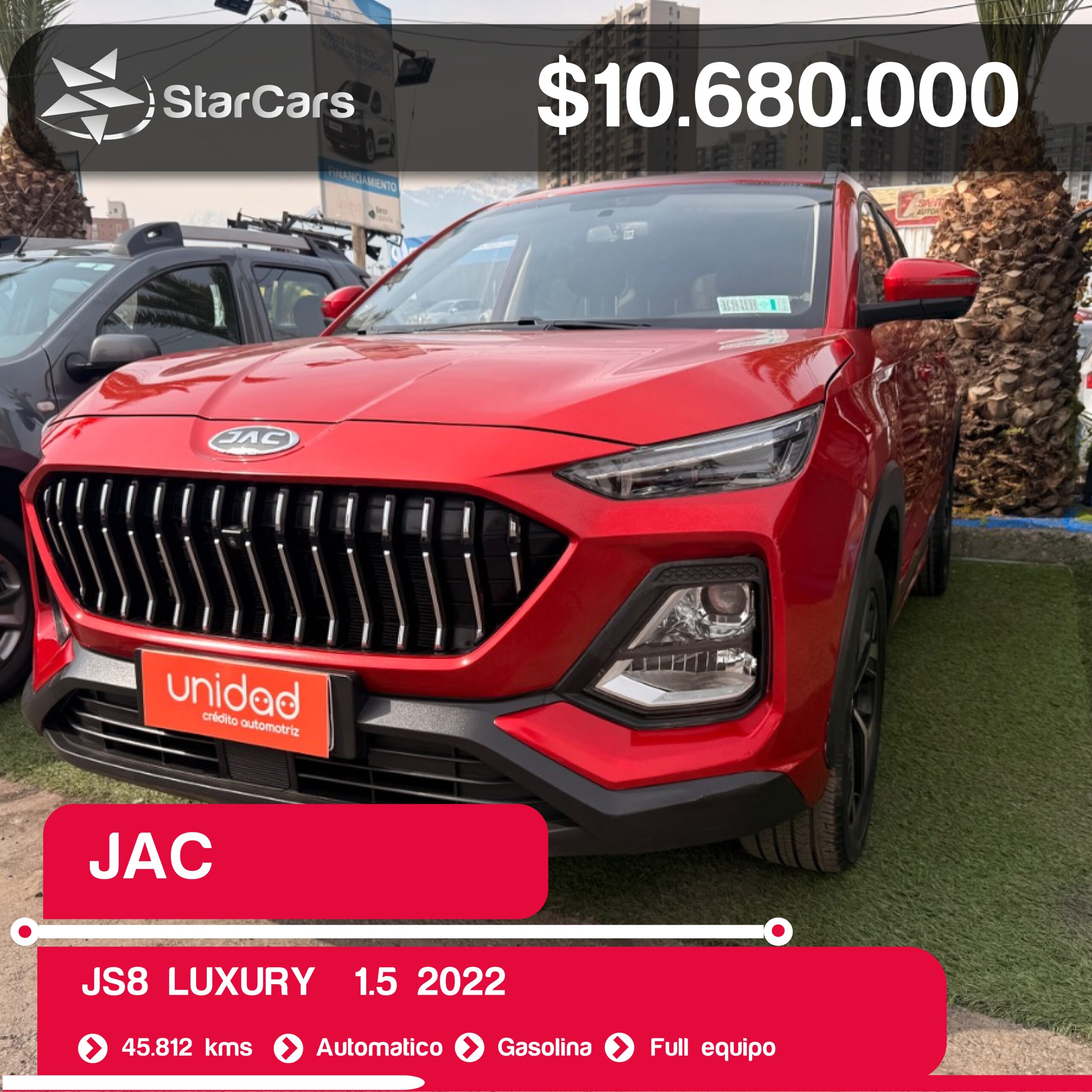 JAC JS8 LUXURY  2022 1.5CC