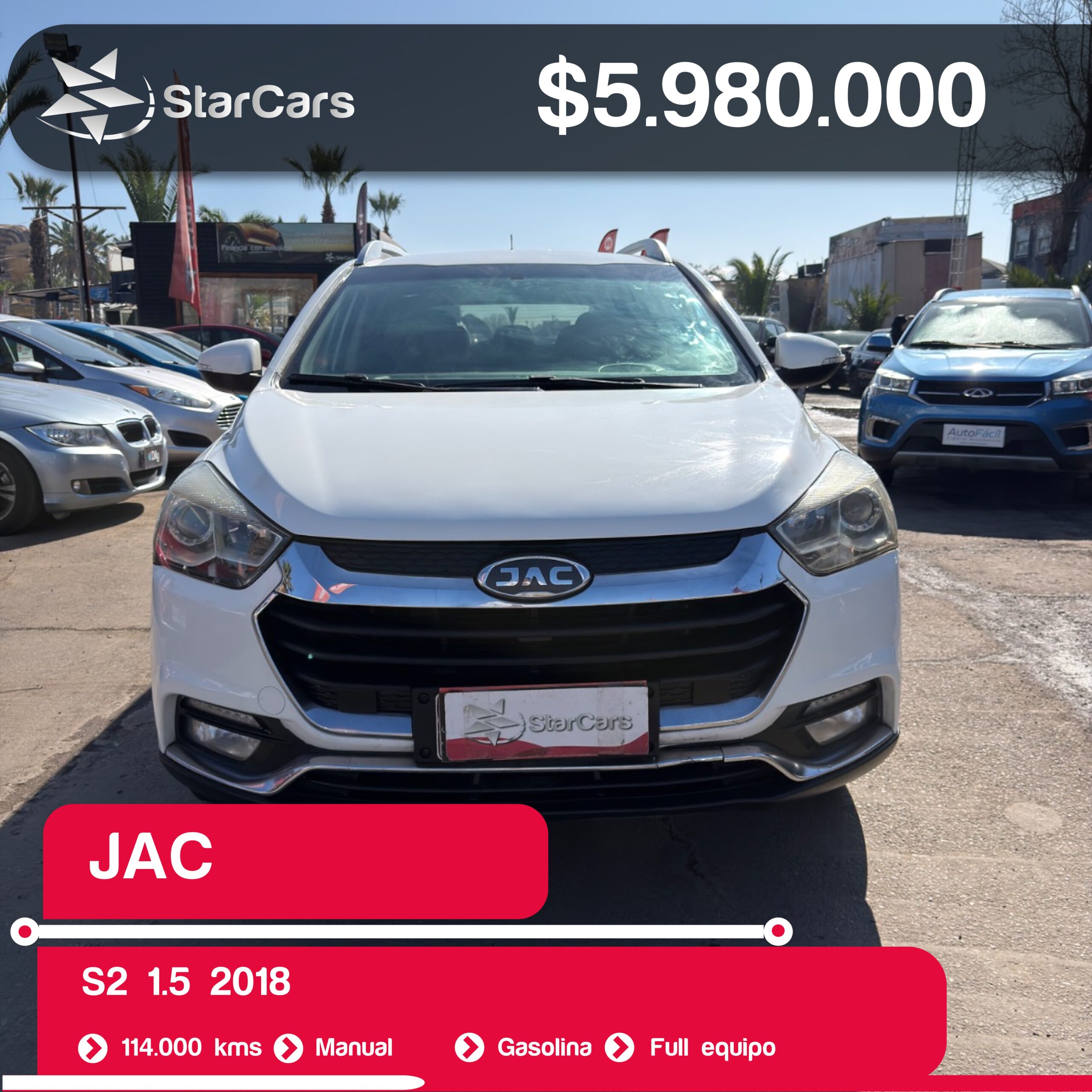 JAC S2 2018 1.5CC