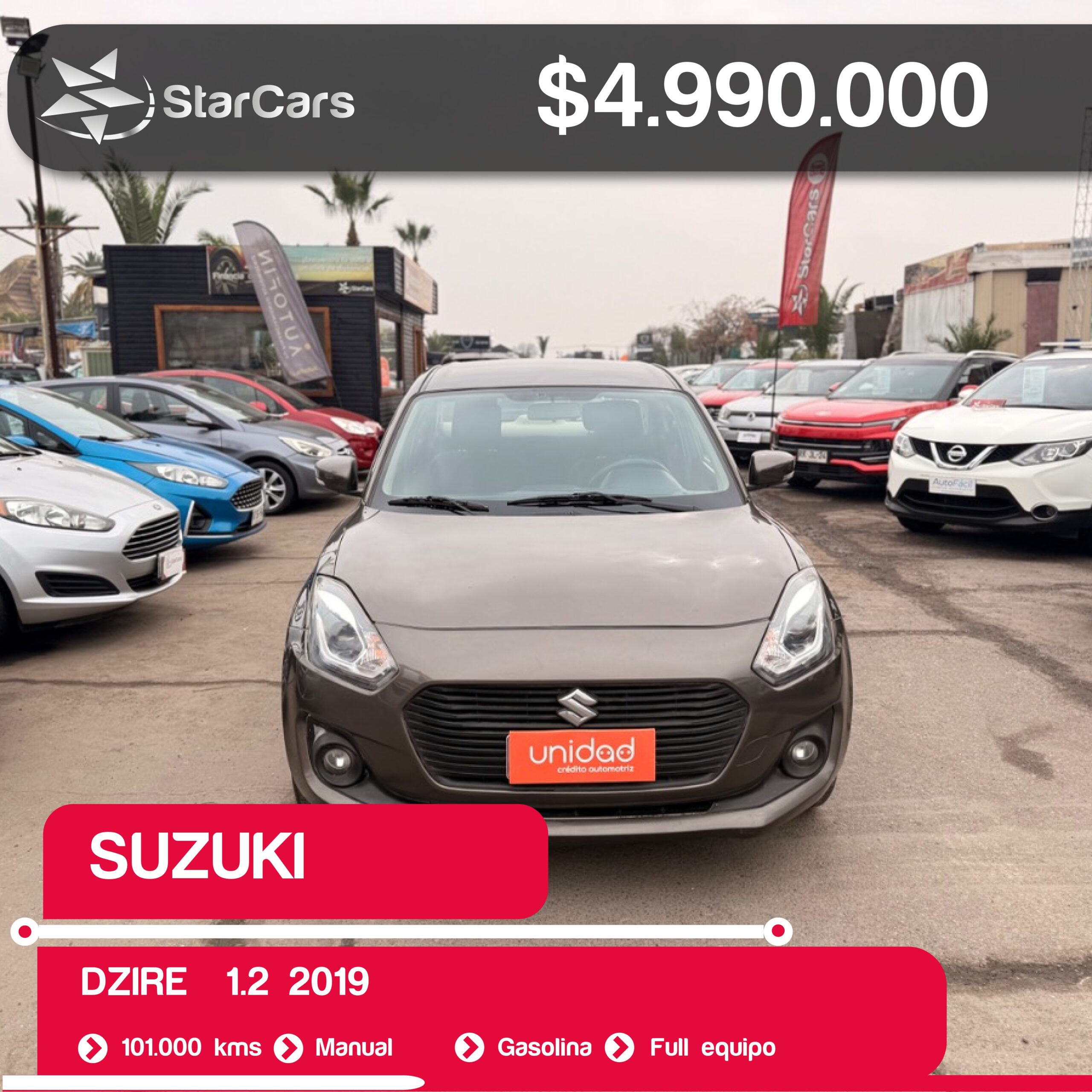 SUZUKI DZIRE  2019 1.2CC
