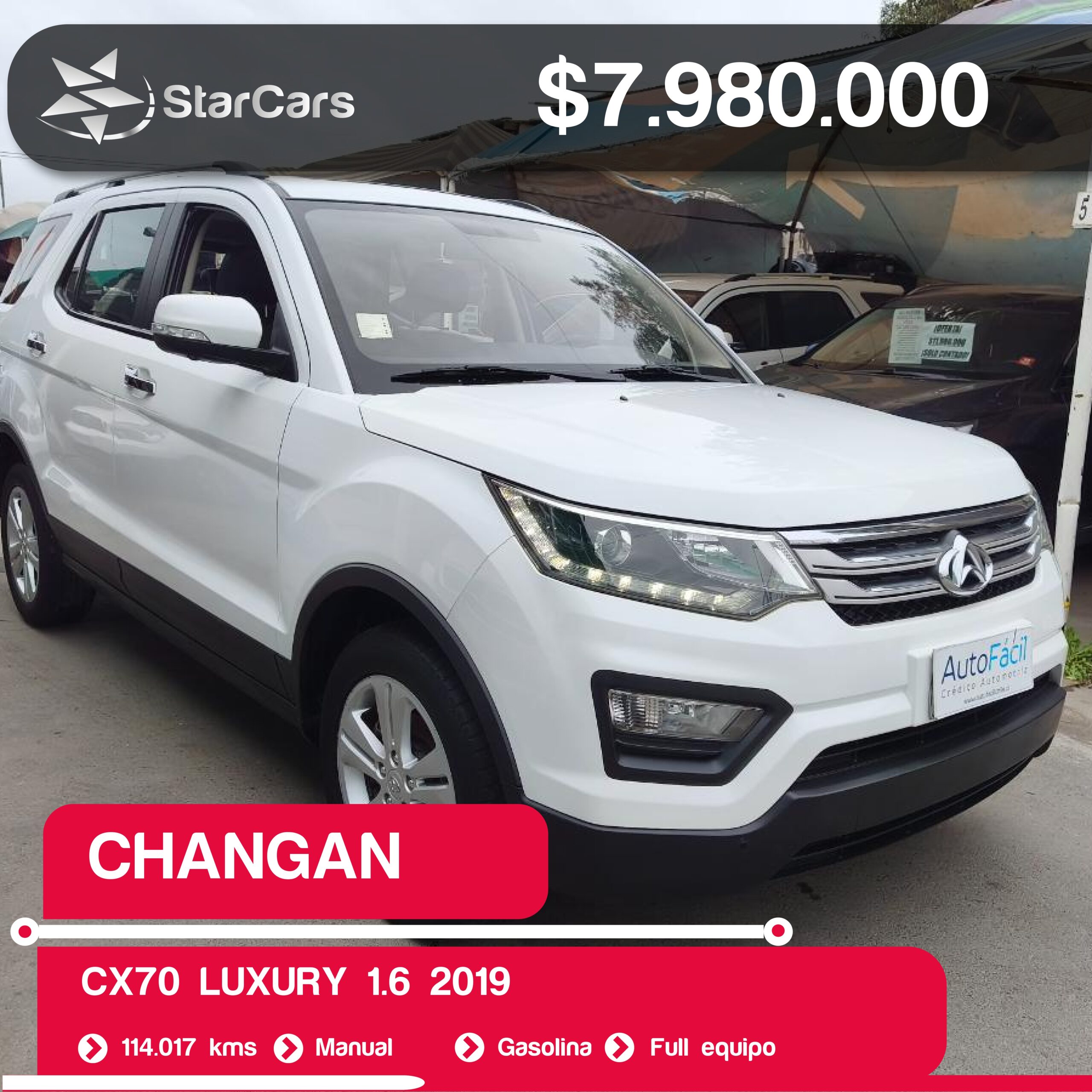 CHANGAN CX70 LUXURY 2019 1.6CC