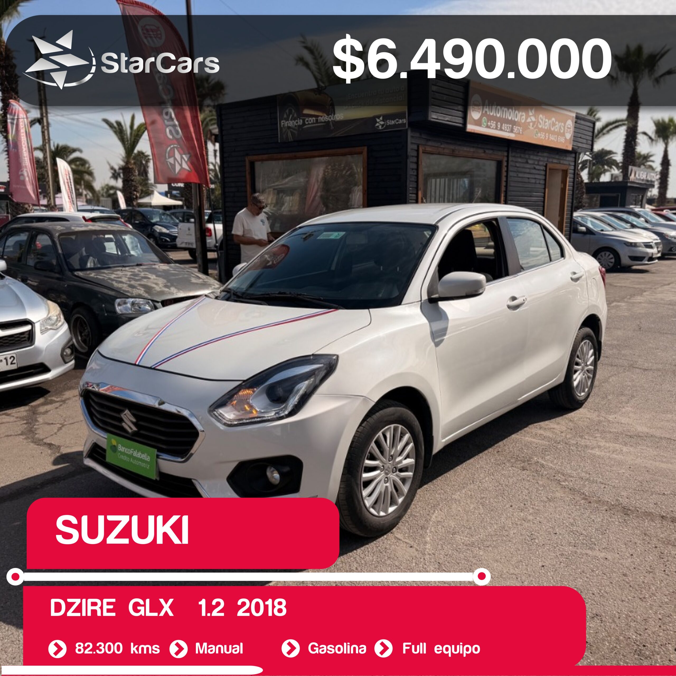 SUZUKI DZIRE GLX  2018 1.2CC