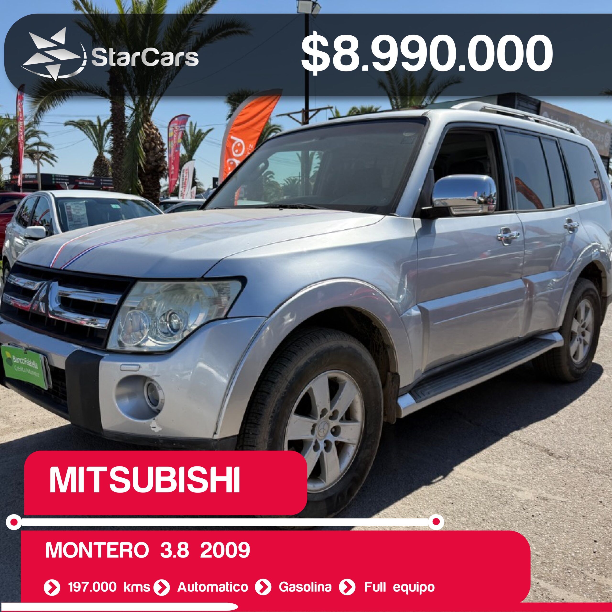 MITSUBISHI MONTERO 2009 3.8CC