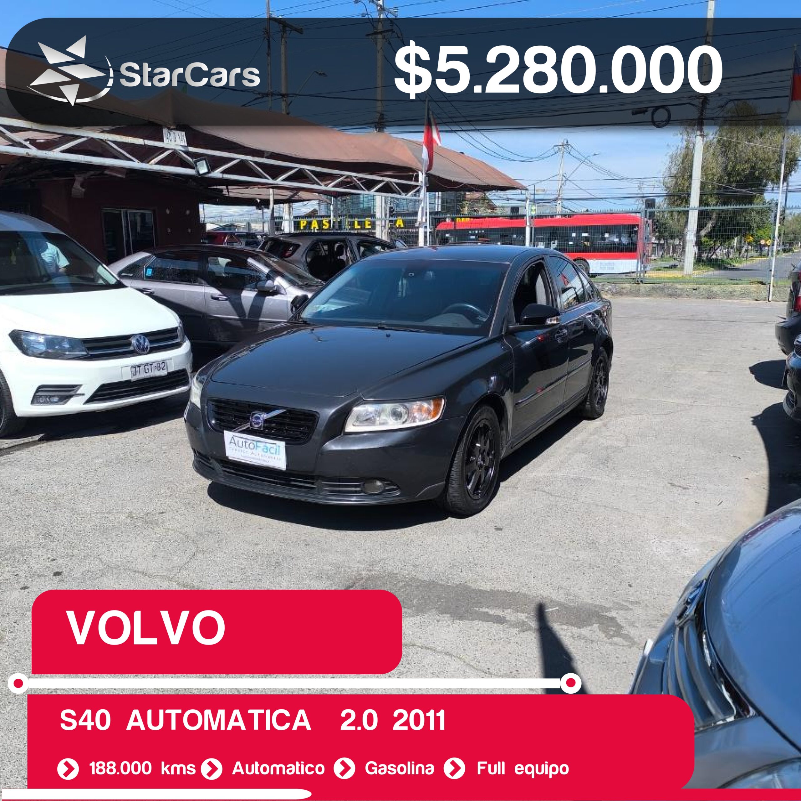 VOLVO S40 AUTOMATICA  2011 2.0CC