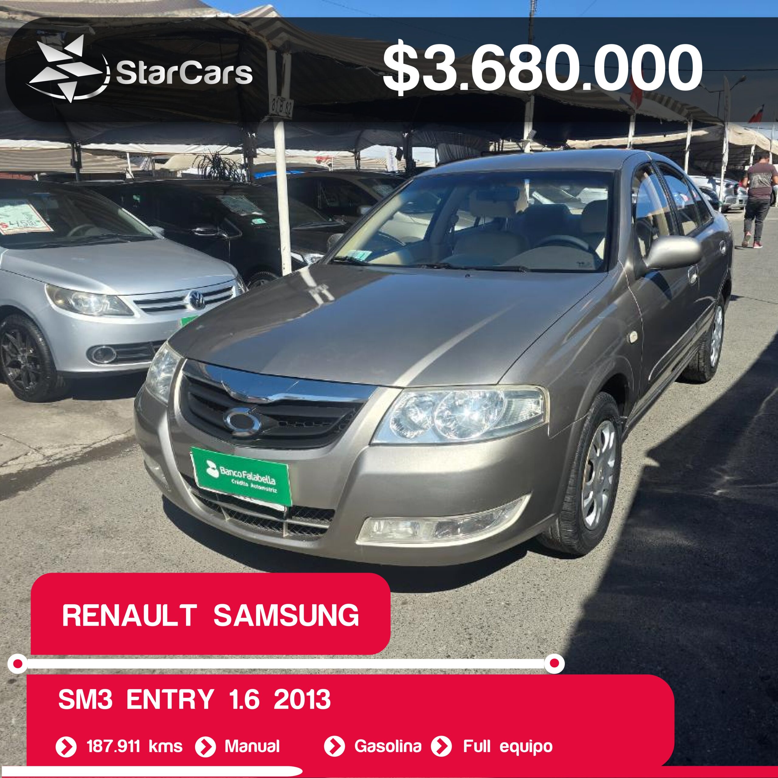 RENAULT SAMSUNG SM3 ENTRY 2013 1.6CC