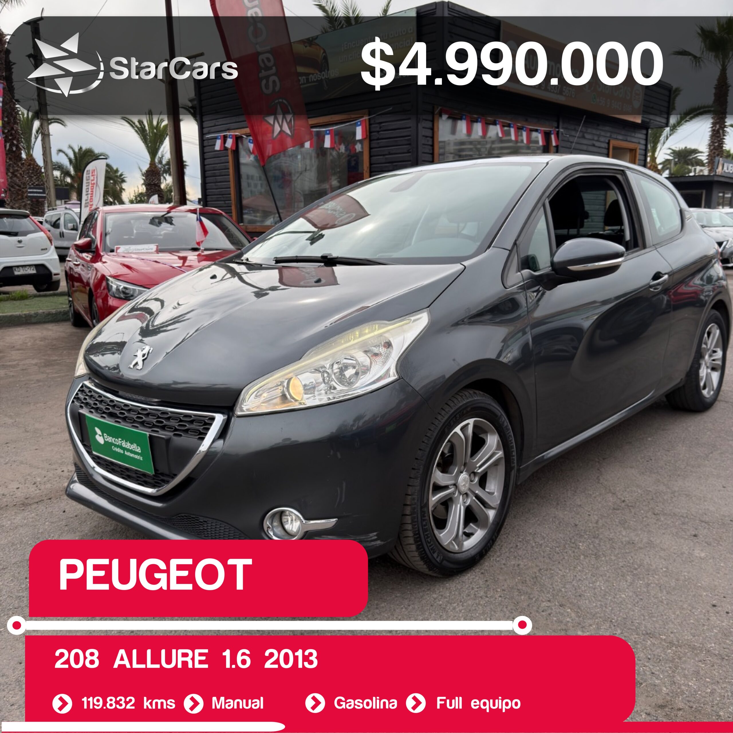PEUGEOT 208 ALLURE 2013 1.6CC