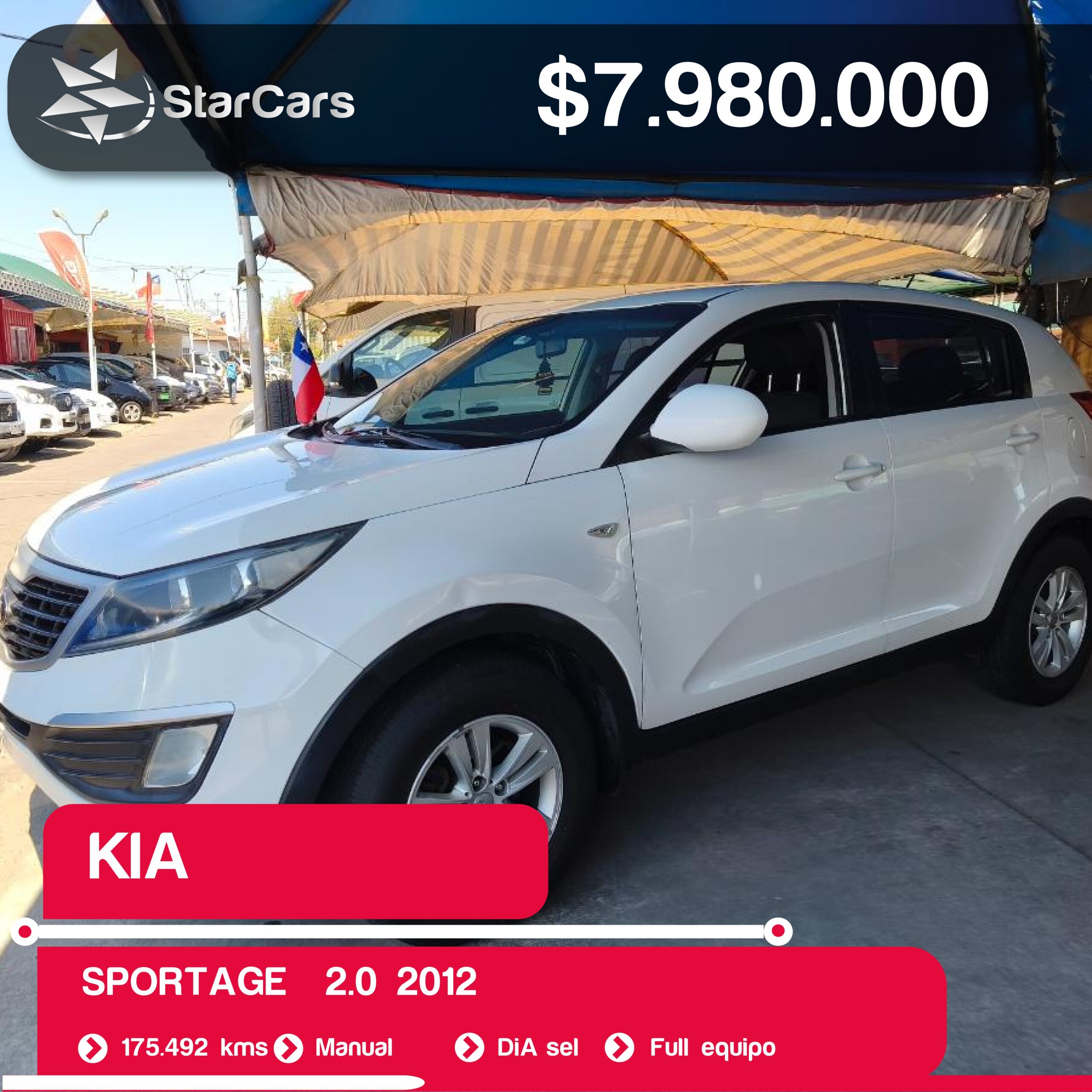 KIA SPORTAGE  2012 2.0CC