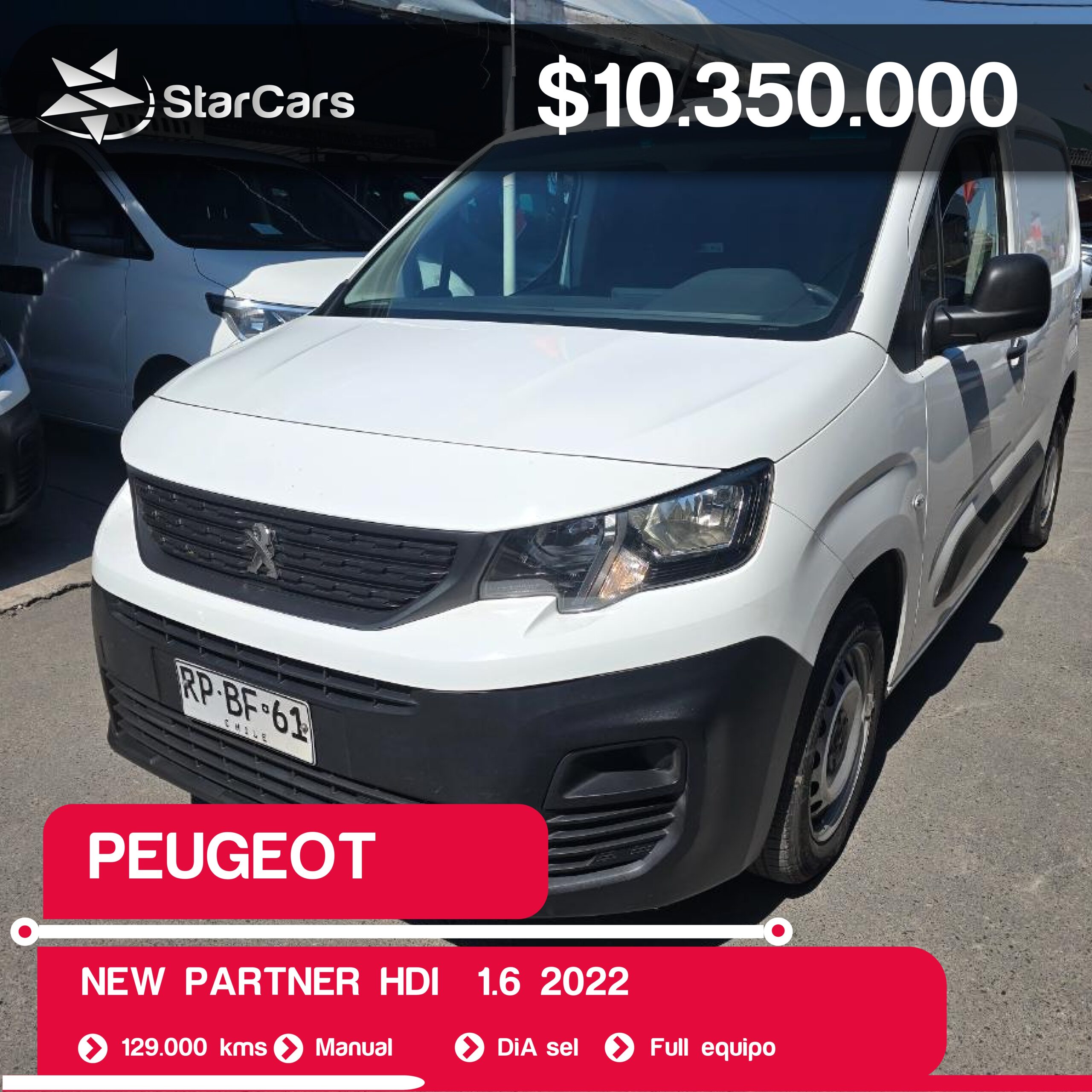 PEUGEOT NEW PARTNER HDI  2022 1.6CC