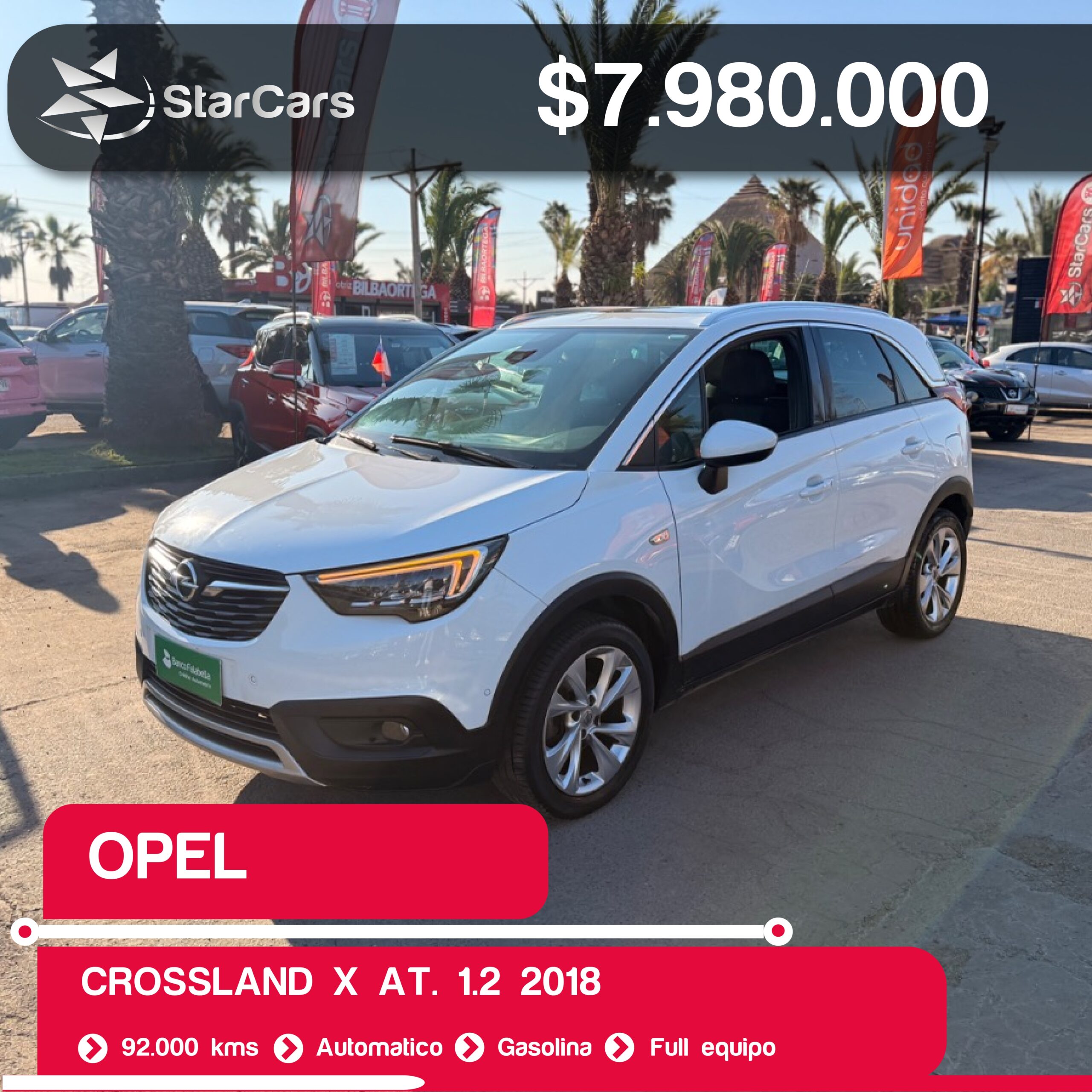 OPEL CROSSLAND X AT. 2018 1.2CC