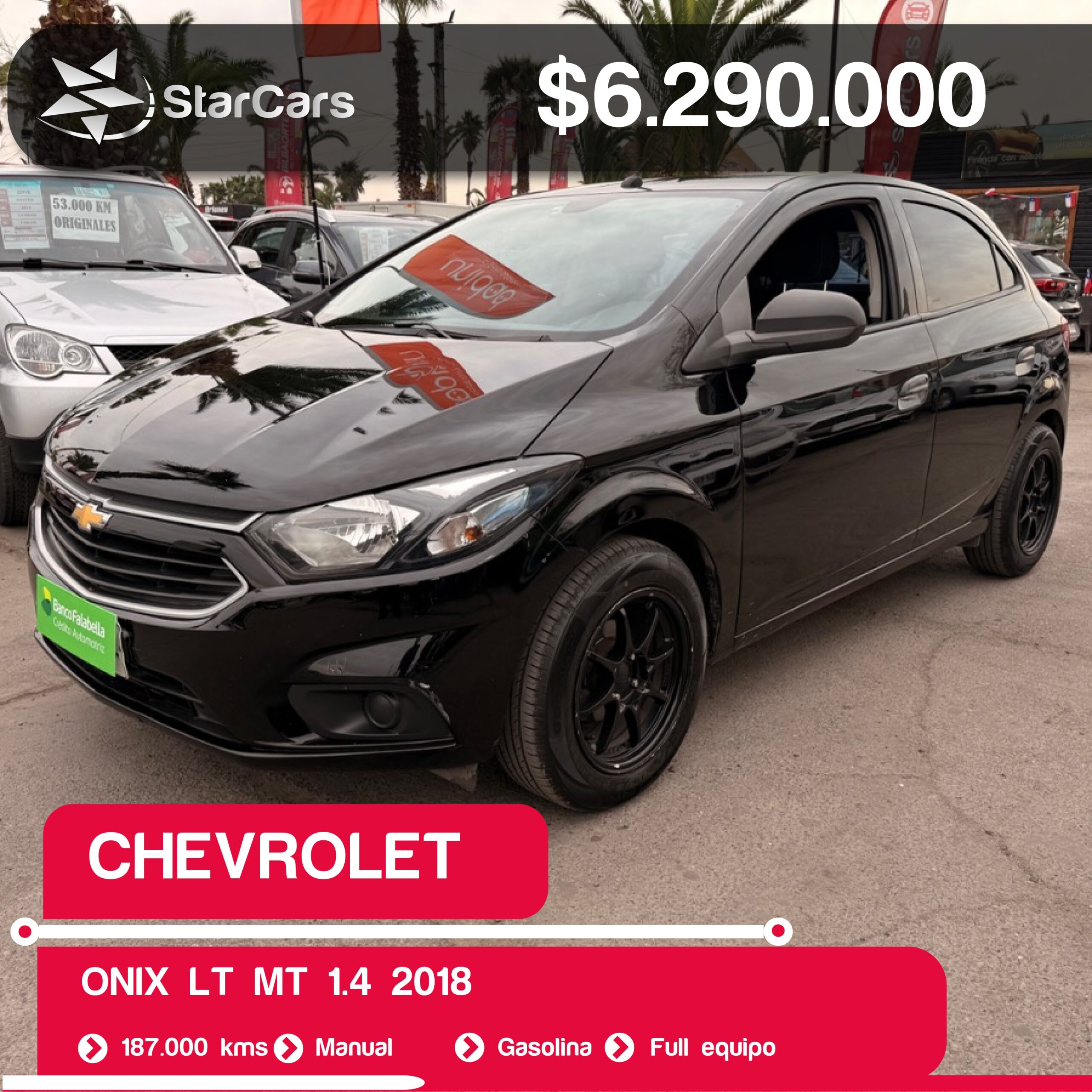 CHEVROLET ONIX LT MT 2018 1.4CC