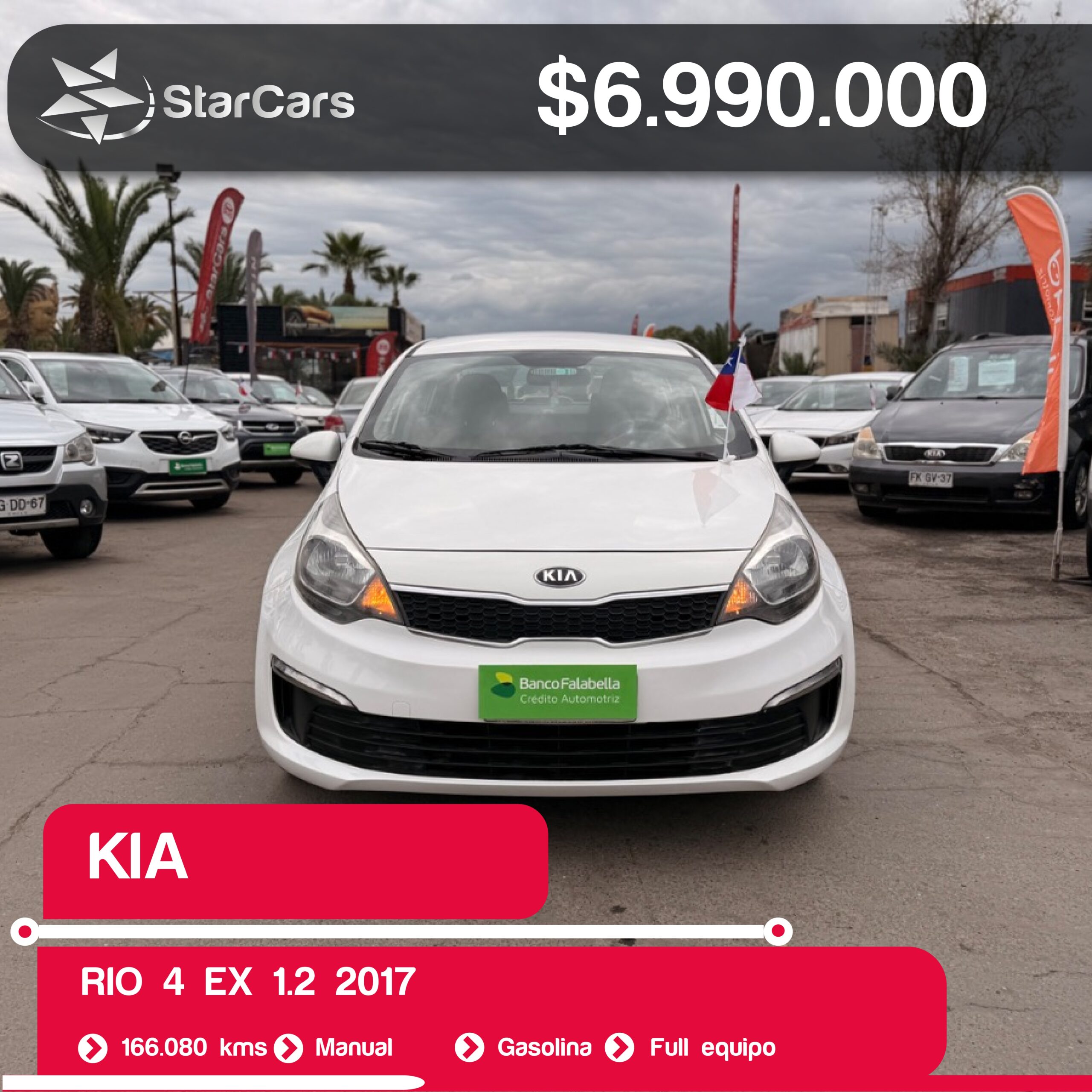 KIA RIO 4 EX 2017 1.2CC