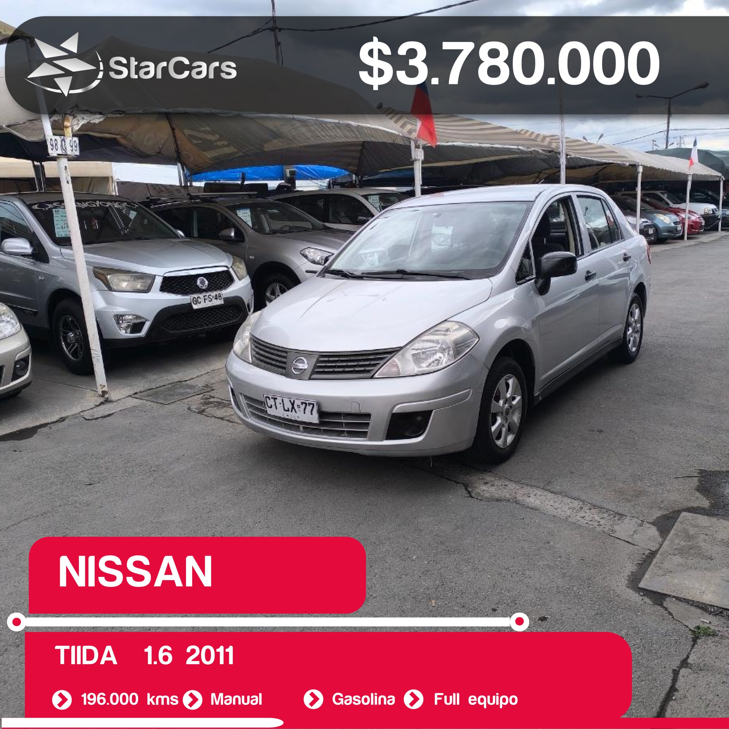 NISSAN TIIDA  2011 1.6CC