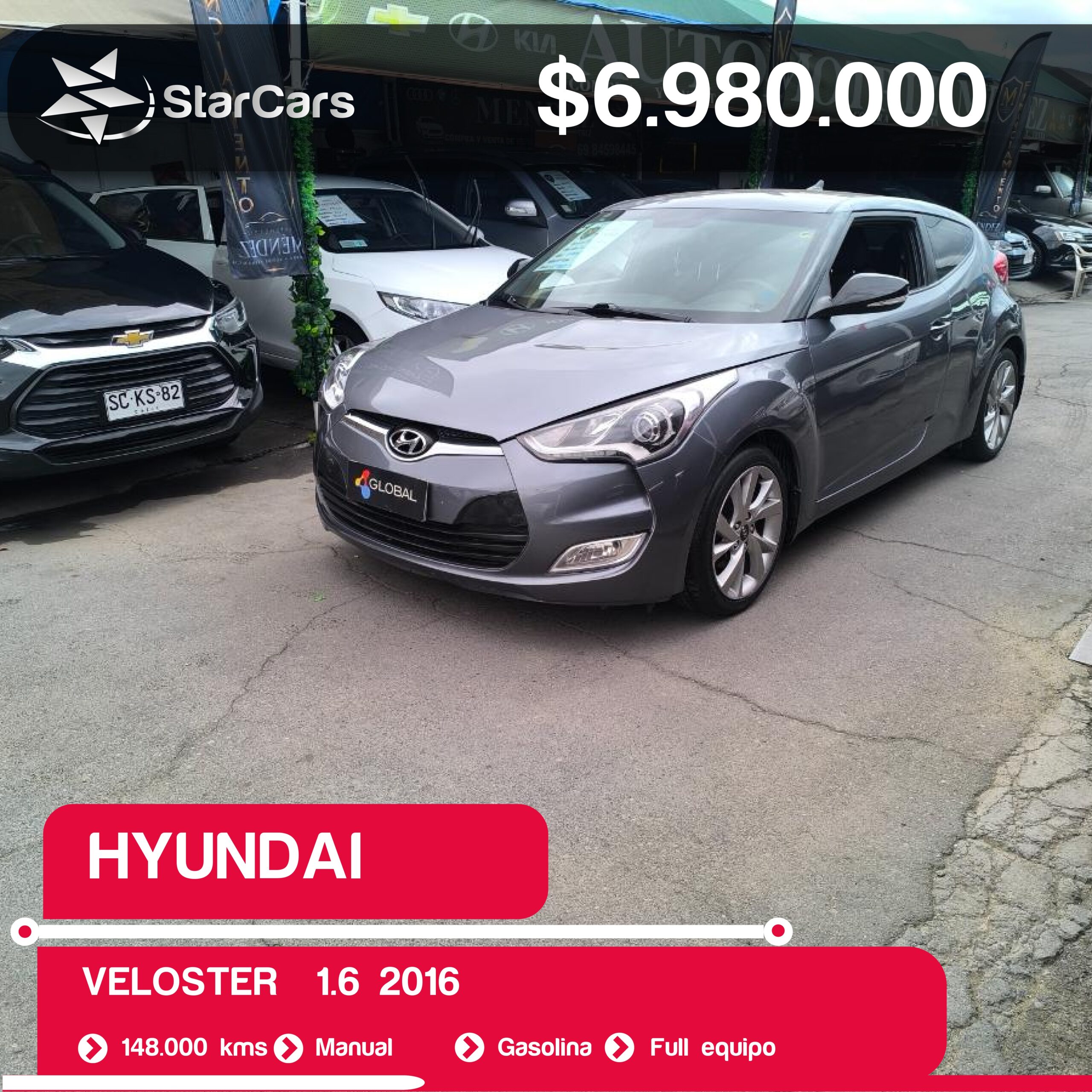 HYUNDAI VELOSTER  2016 1.6CC
