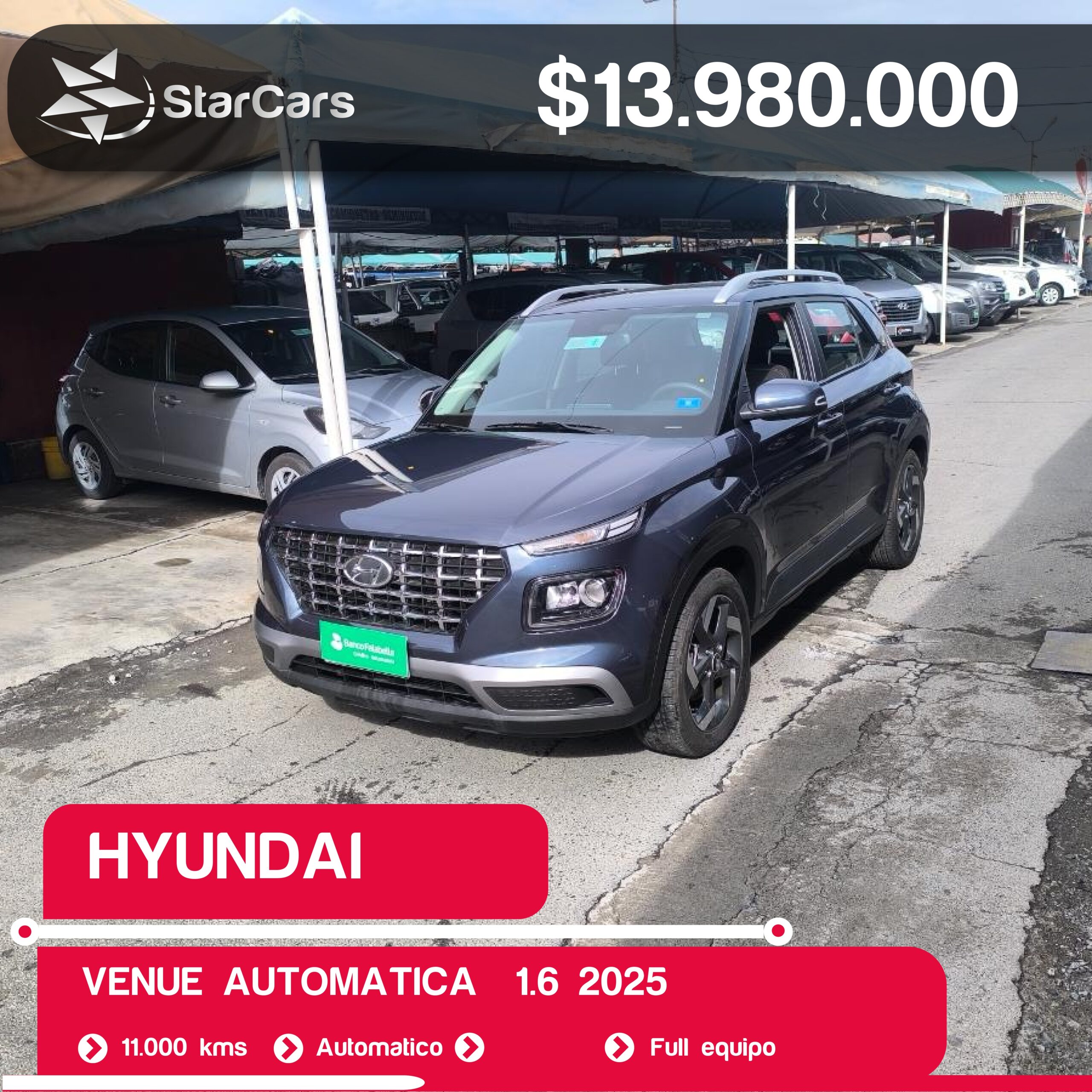 HYUNDAI  VENUE AUTOMATICA  2025 1.6CC
