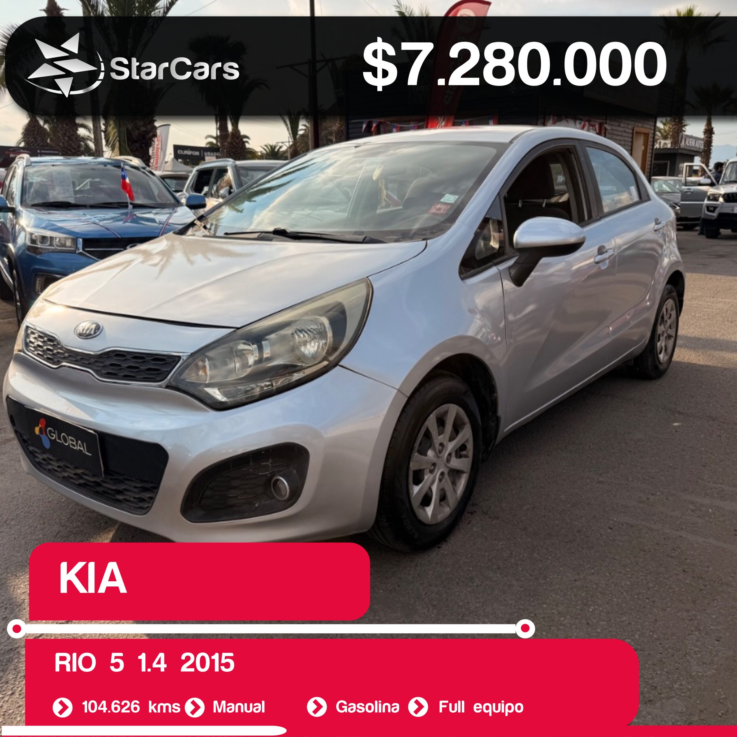 KIA RIO 5 2015 1.4CC