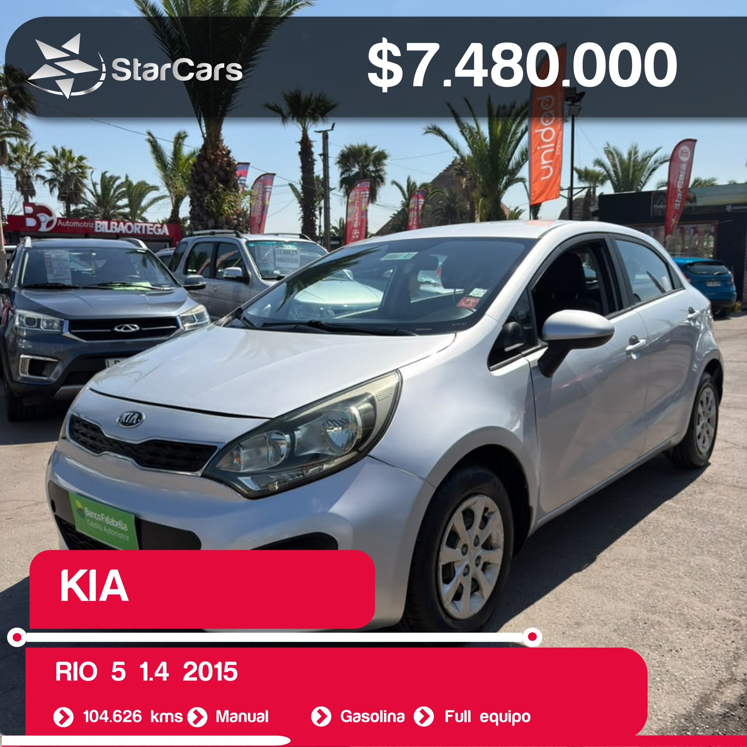 KIA RIO 5 2015 1.4CC