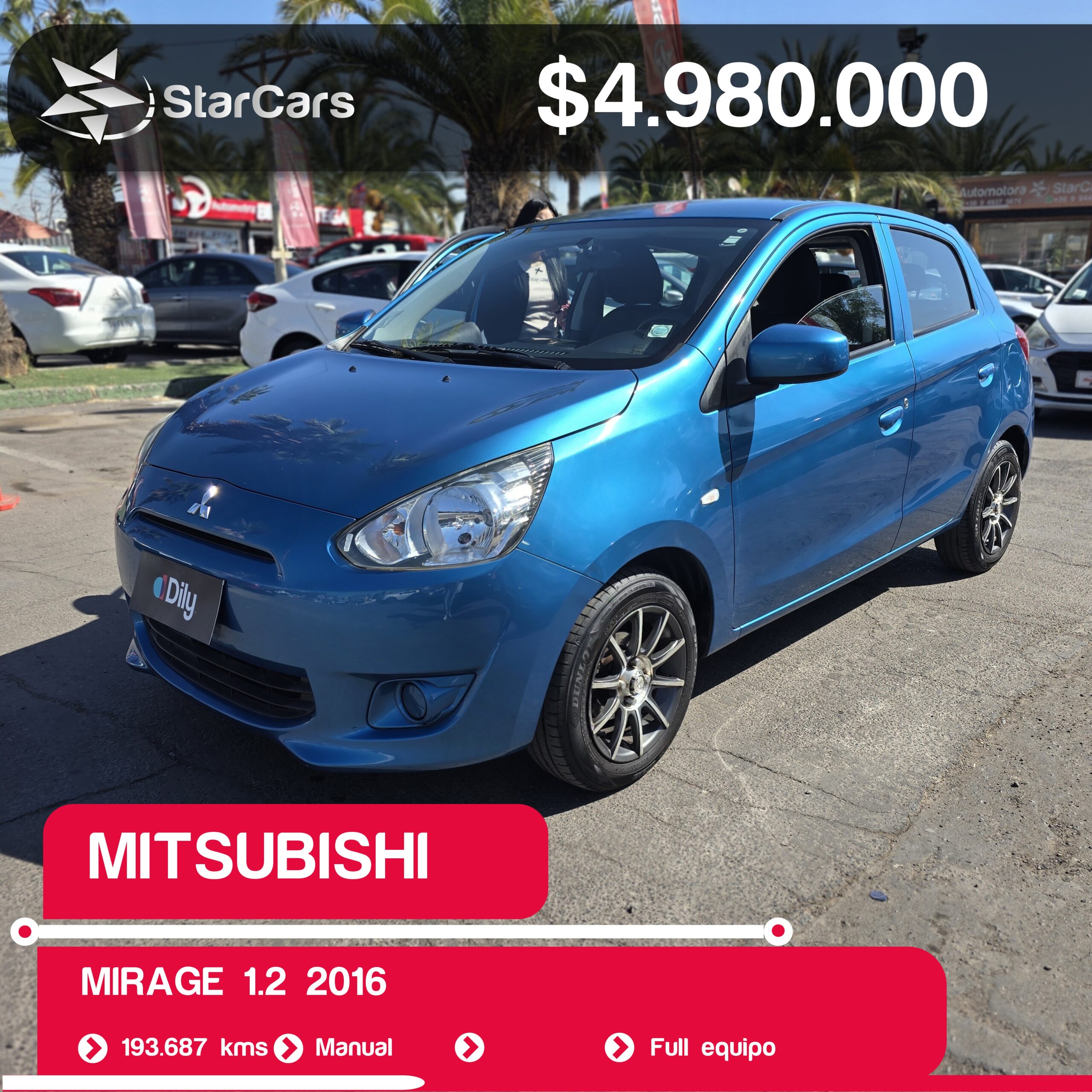 MITSUBISHI MIRAGE 2016 1.2CC