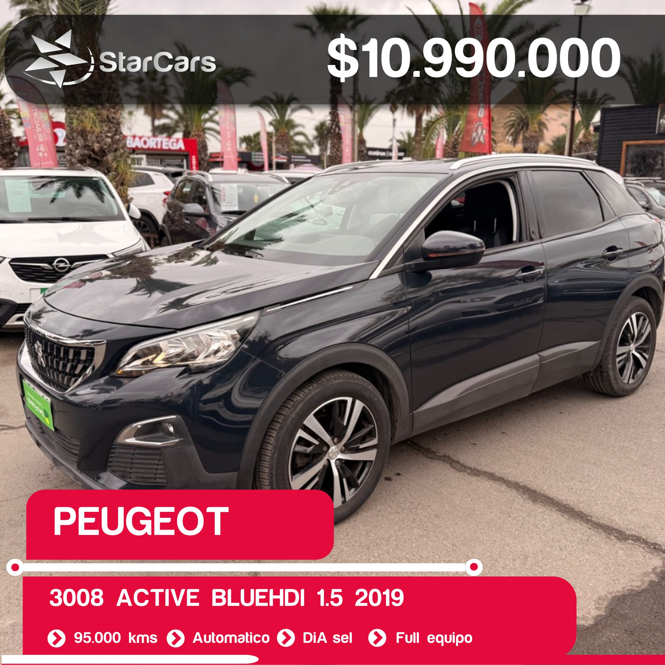 PEUGEOT 3008 ACTIVE BLUEHDI 2019 1.5CC